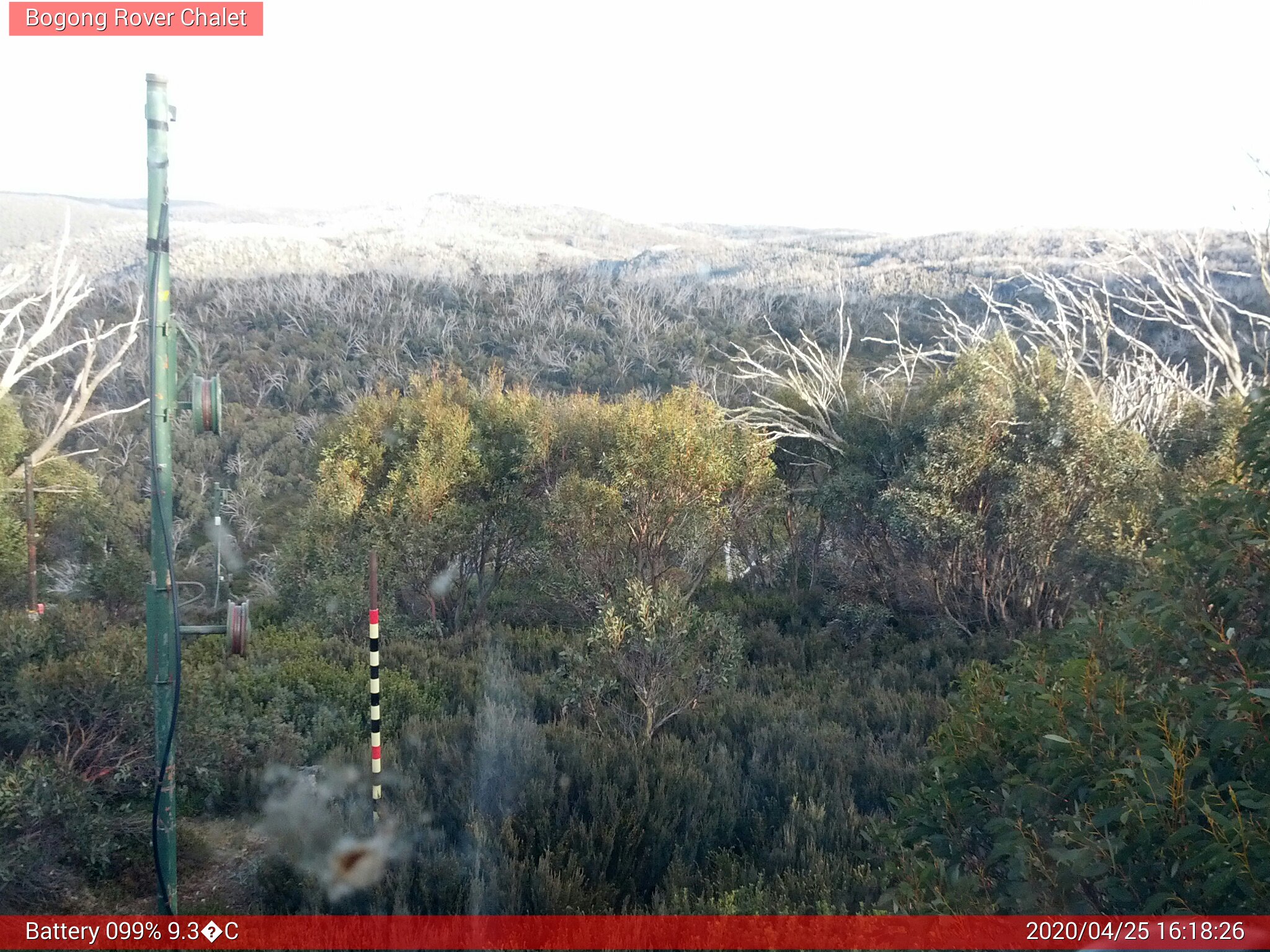 Bogong Web Cam 4:18pm Saturday 25th of April 2020