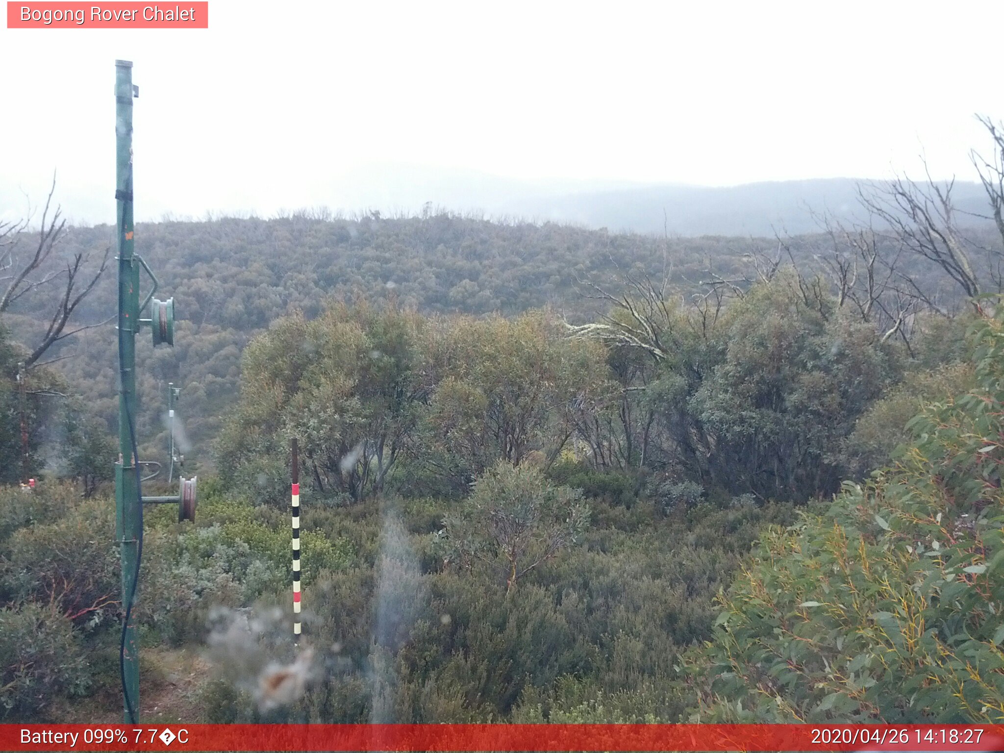 Bogong Web Cam 2:18pm Sunday 26th of April 2020