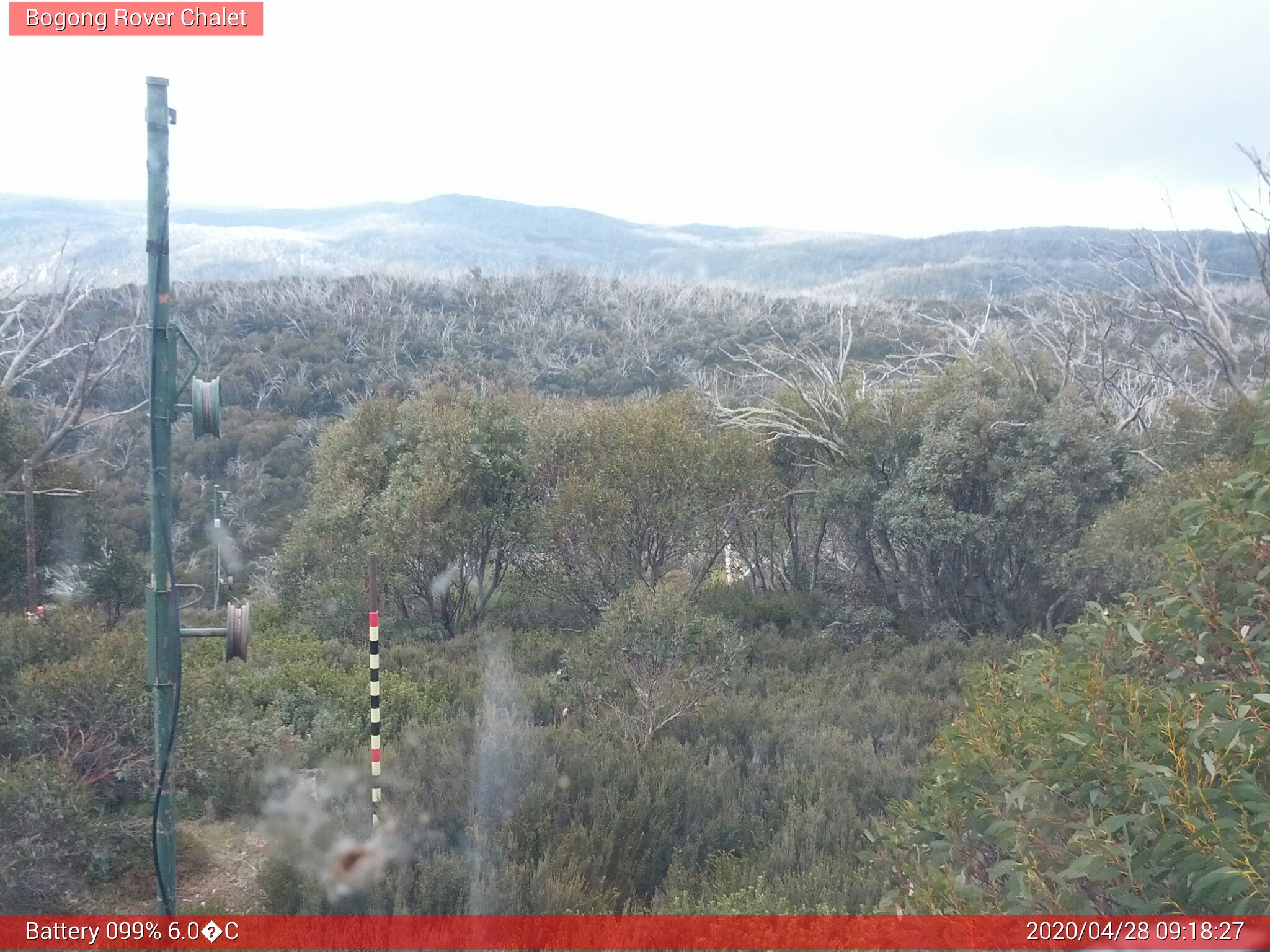 Bogong Web Cam 9:18am Tuesday 28th of April 2020