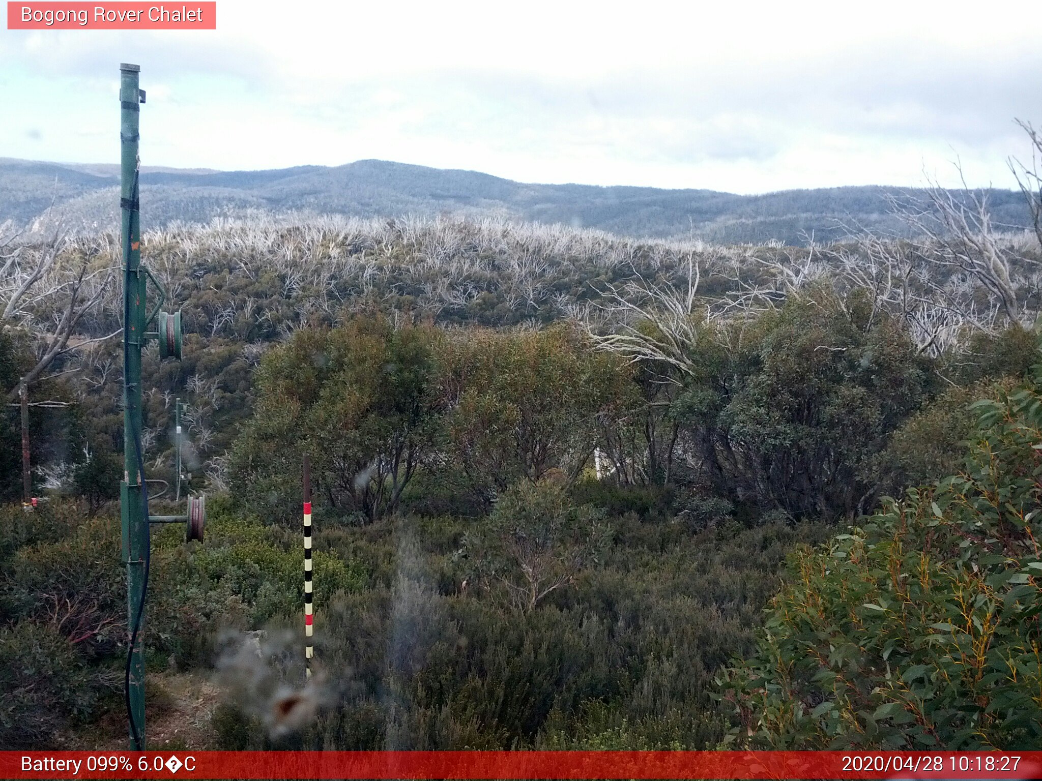 Bogong Web Cam 10:18am Tuesday 28th of April 2020