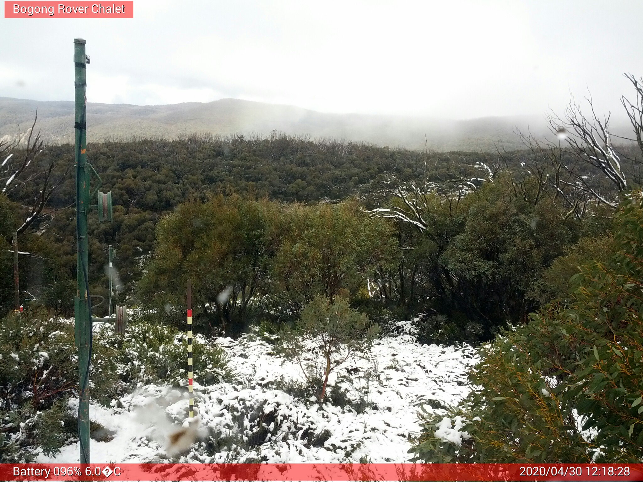 Bogong Web Cam 12:18pm Thursday 30th of April 2020