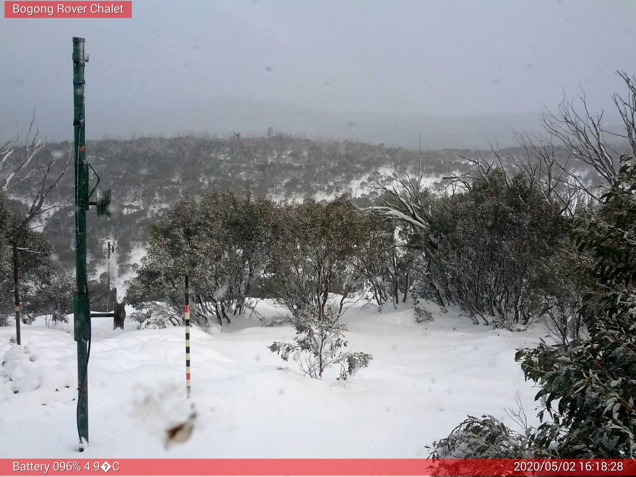 Bogong Web Cam 4:18pm Saturday 2nd of May 2020