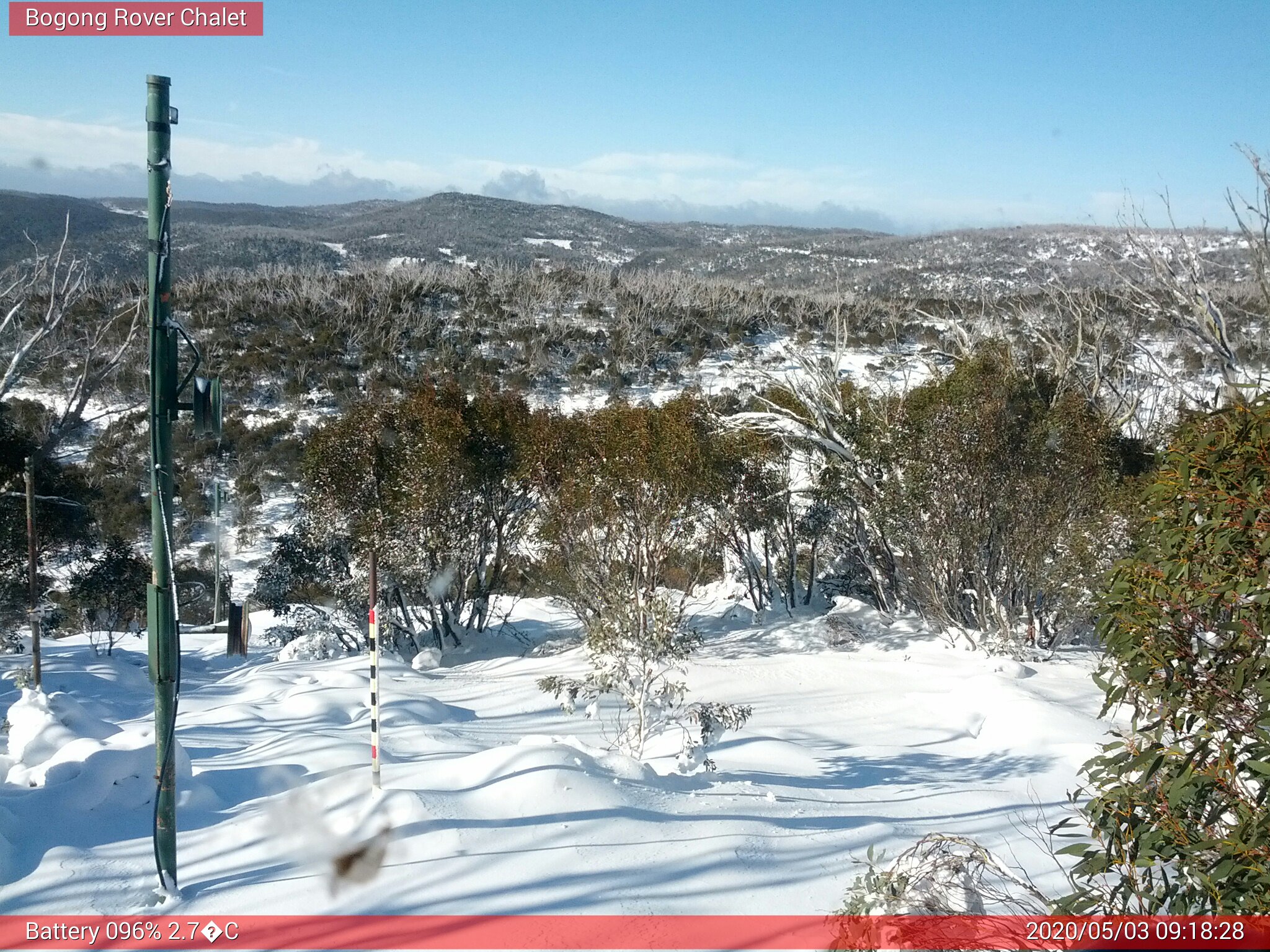 Bogong Web Cam 9:18am Sunday 3rd of May 2020