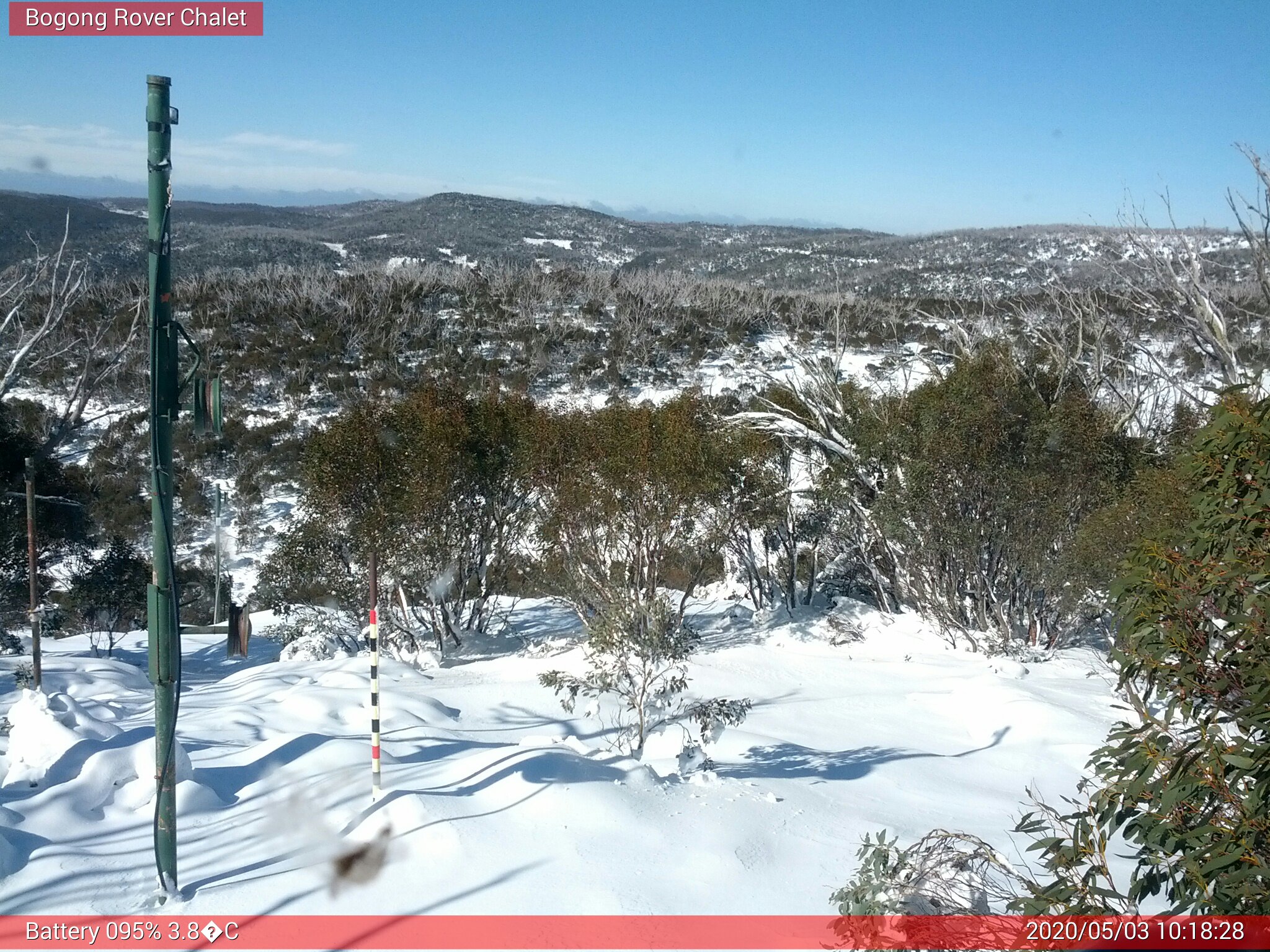 Bogong Web Cam 10:18am Sunday 3rd of May 2020