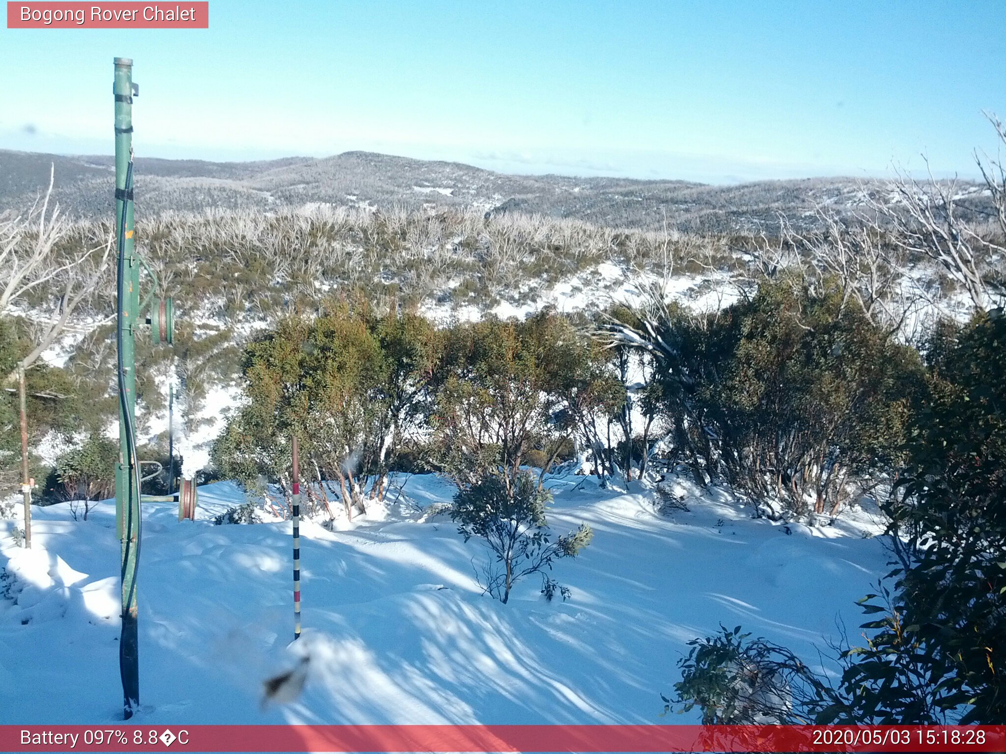 Bogong Web Cam 3:18pm Sunday 3rd of May 2020