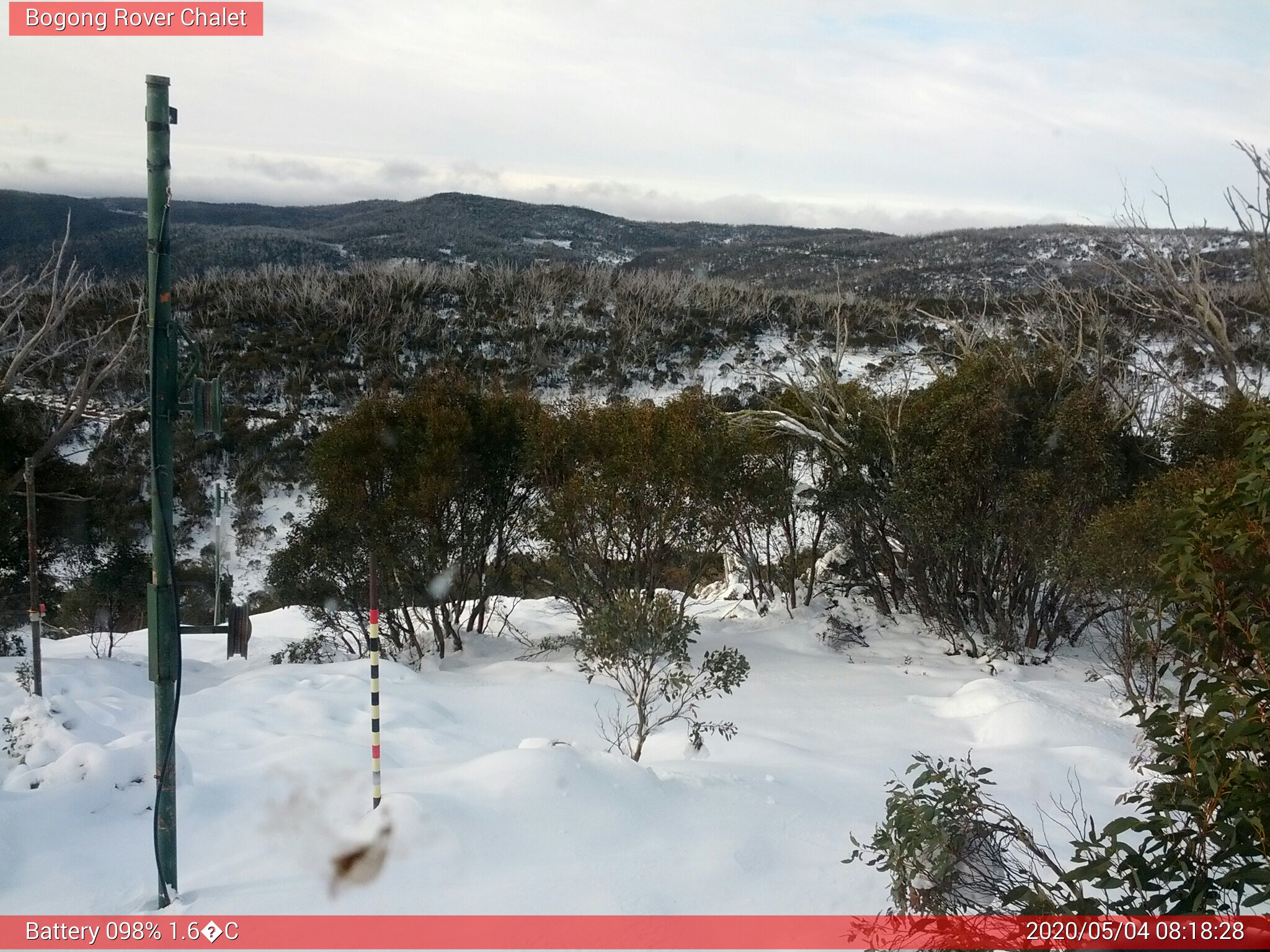 Bogong Web Cam 8:18am Monday 4th of May 2020