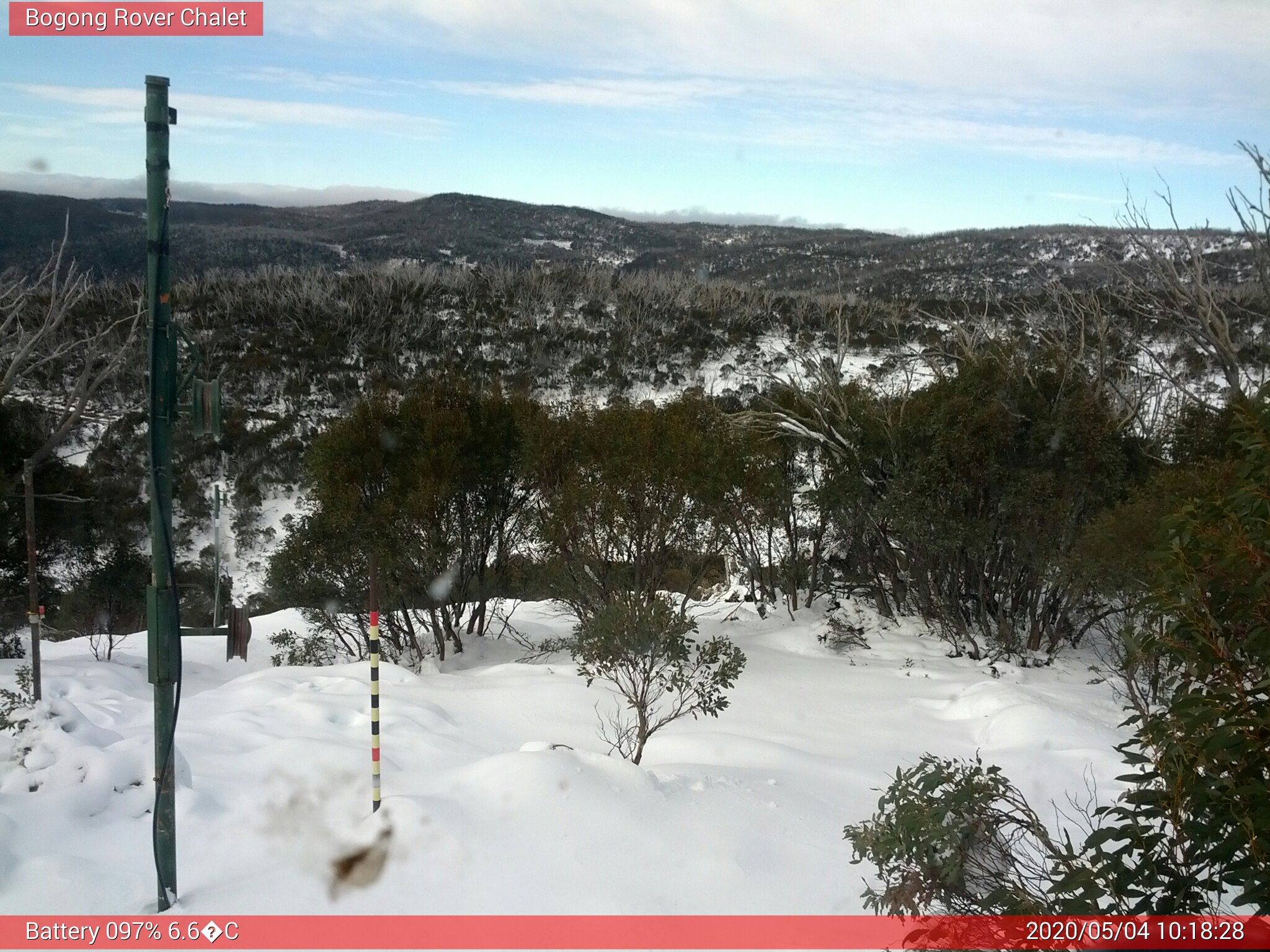 Bogong Web Cam 10:18am Monday 4th of May 2020