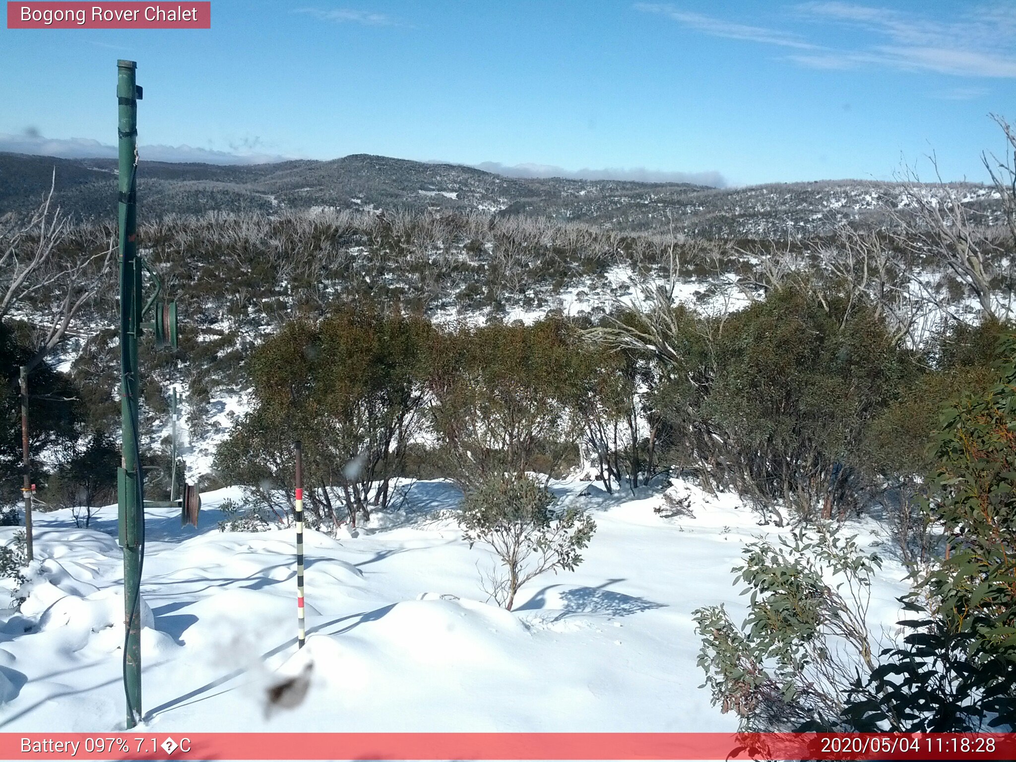 Bogong Web Cam 11:18am Monday 4th of May 2020