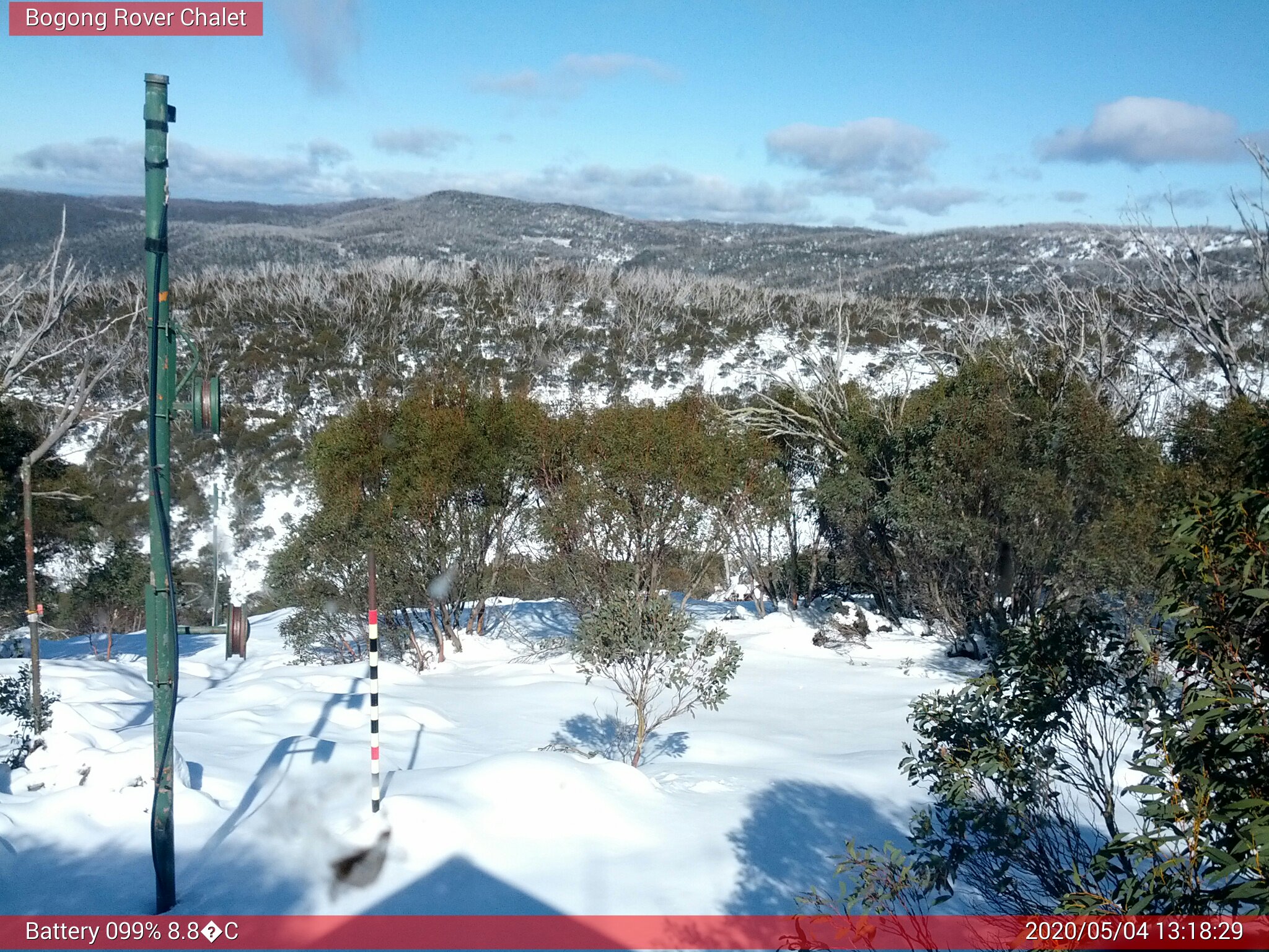 Bogong Web Cam 1:18pm Monday 4th of May 2020