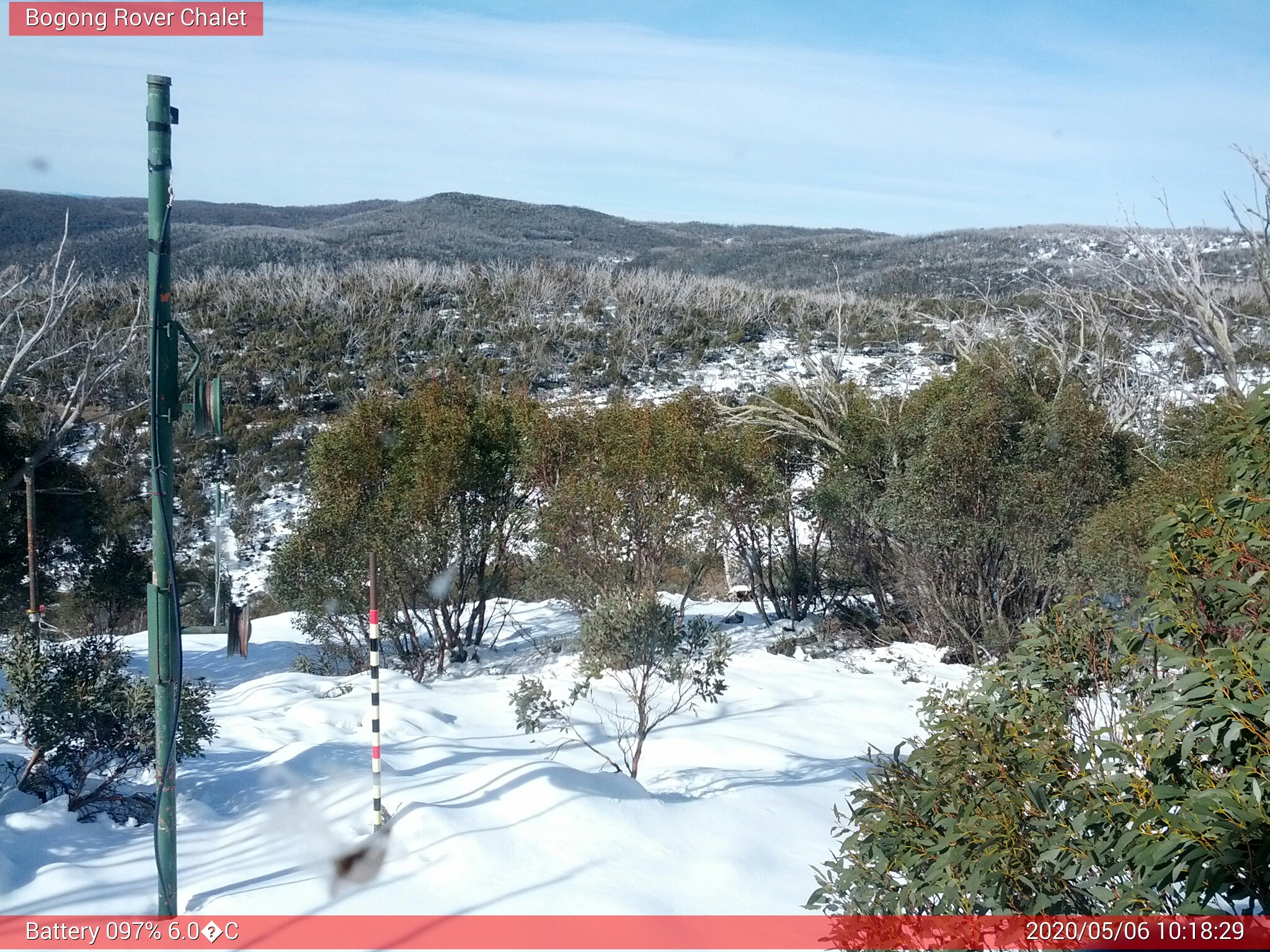 Bogong Web Cam 10:18am Wednesday 6th of May 2020