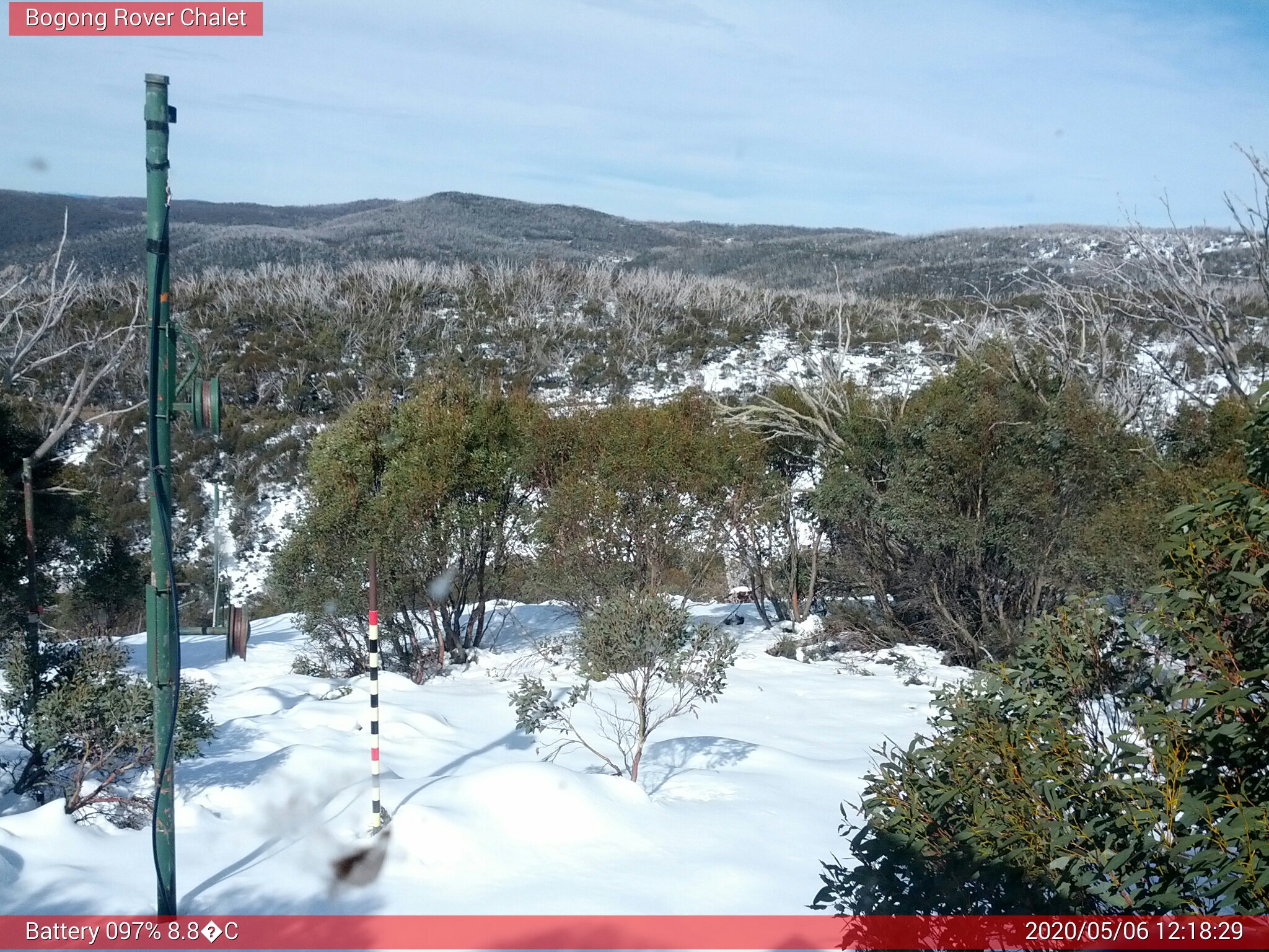 Bogong Web Cam 12:18pm Wednesday 6th of May 2020