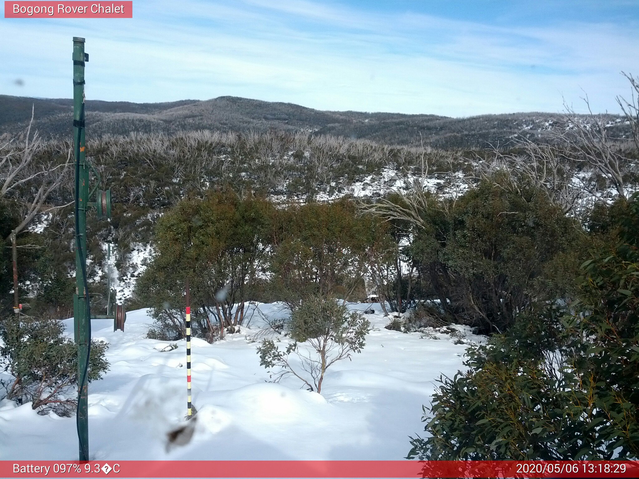 Bogong Web Cam 1:18pm Wednesday 6th of May 2020