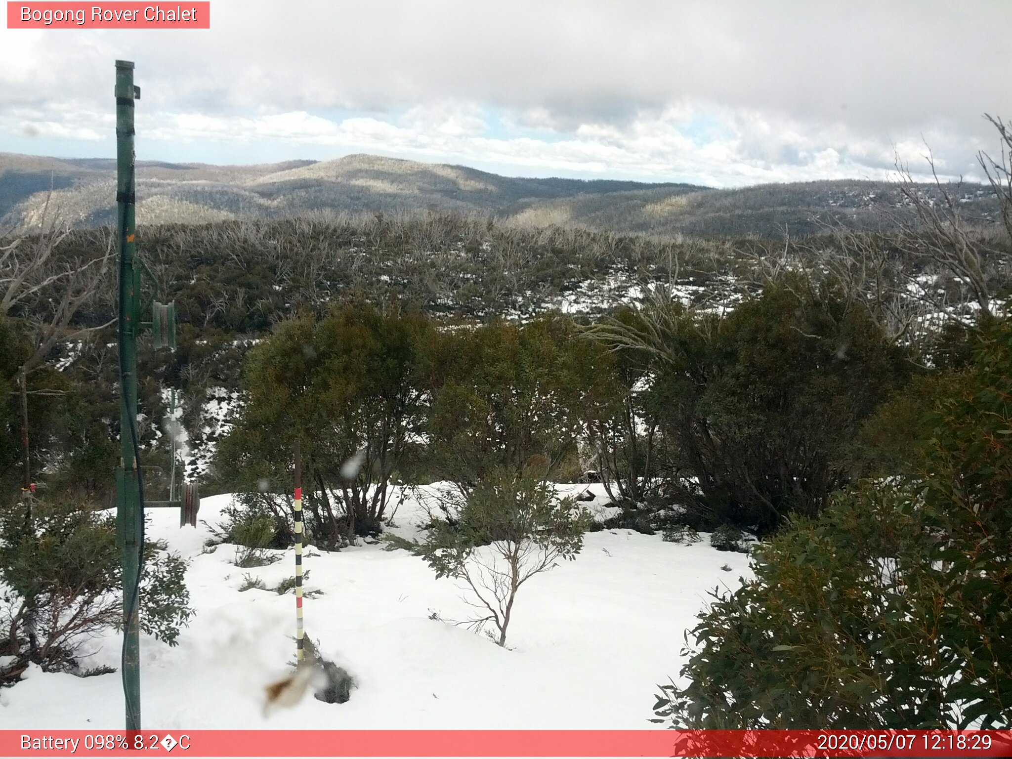 Bogong Web Cam 12:18pm Thursday 7th of May 2020