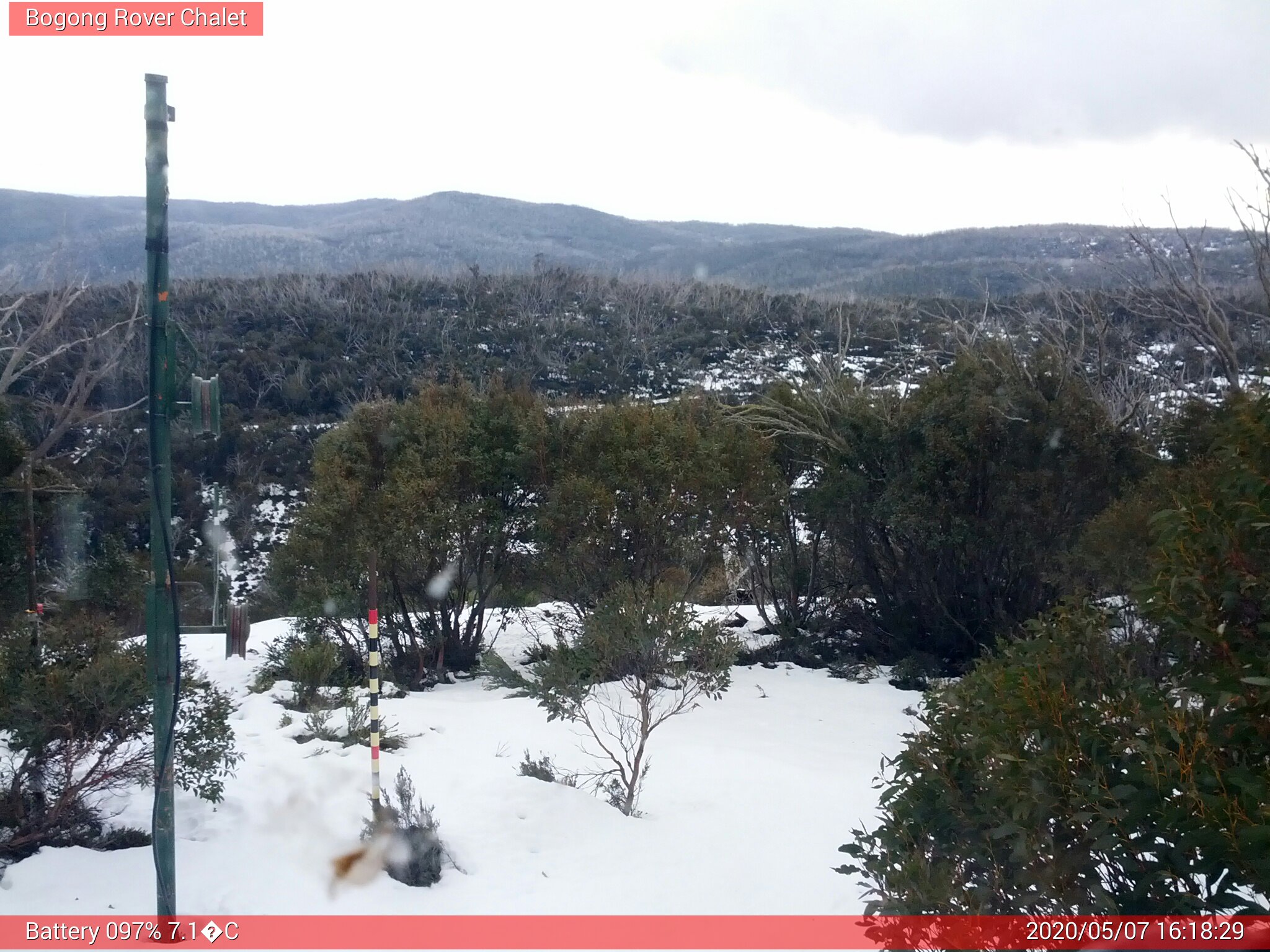 Bogong Web Cam 4:18pm Thursday 7th of May 2020