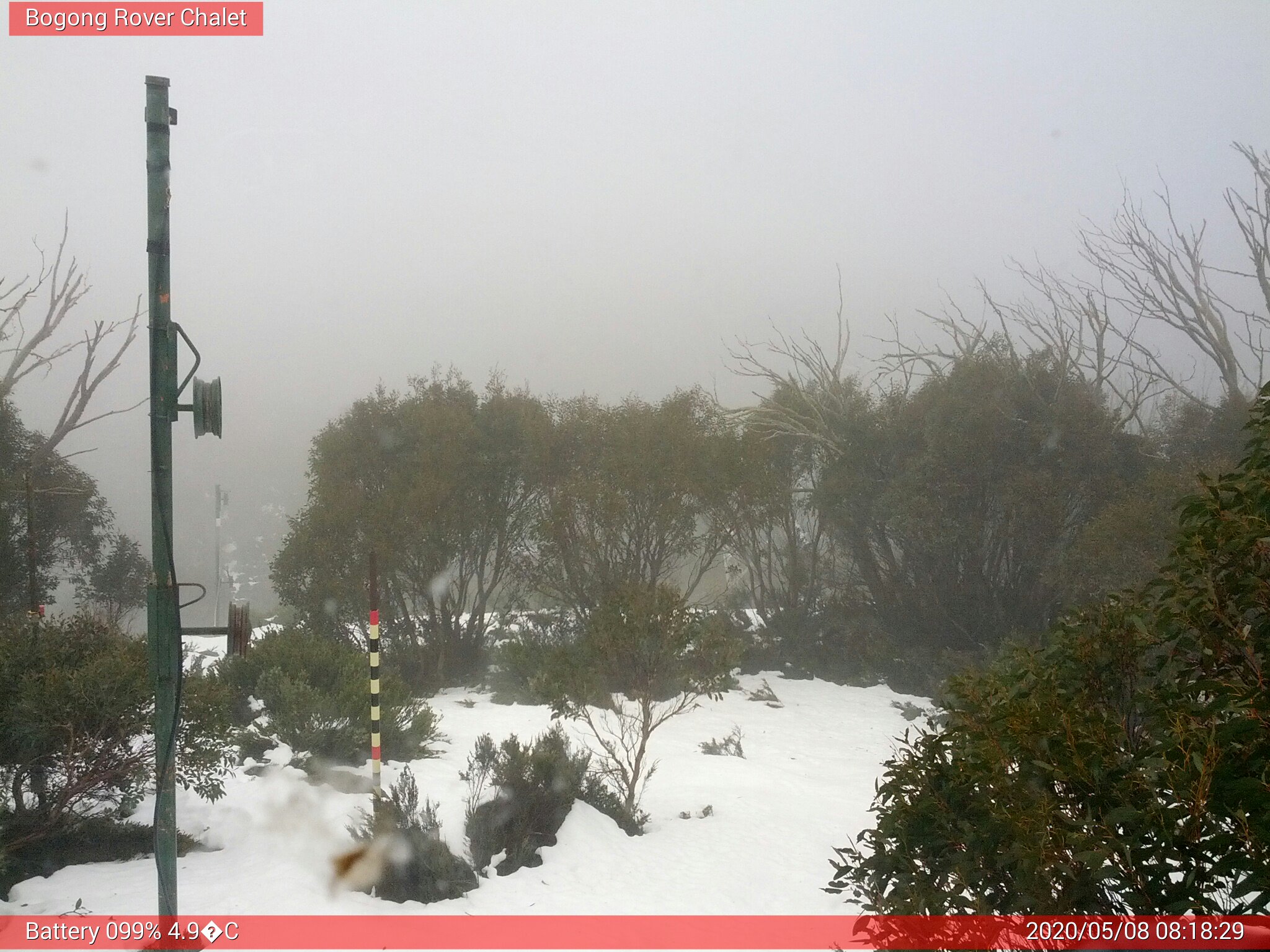 Bogong Web Cam 8:18am Friday 8th of May 2020