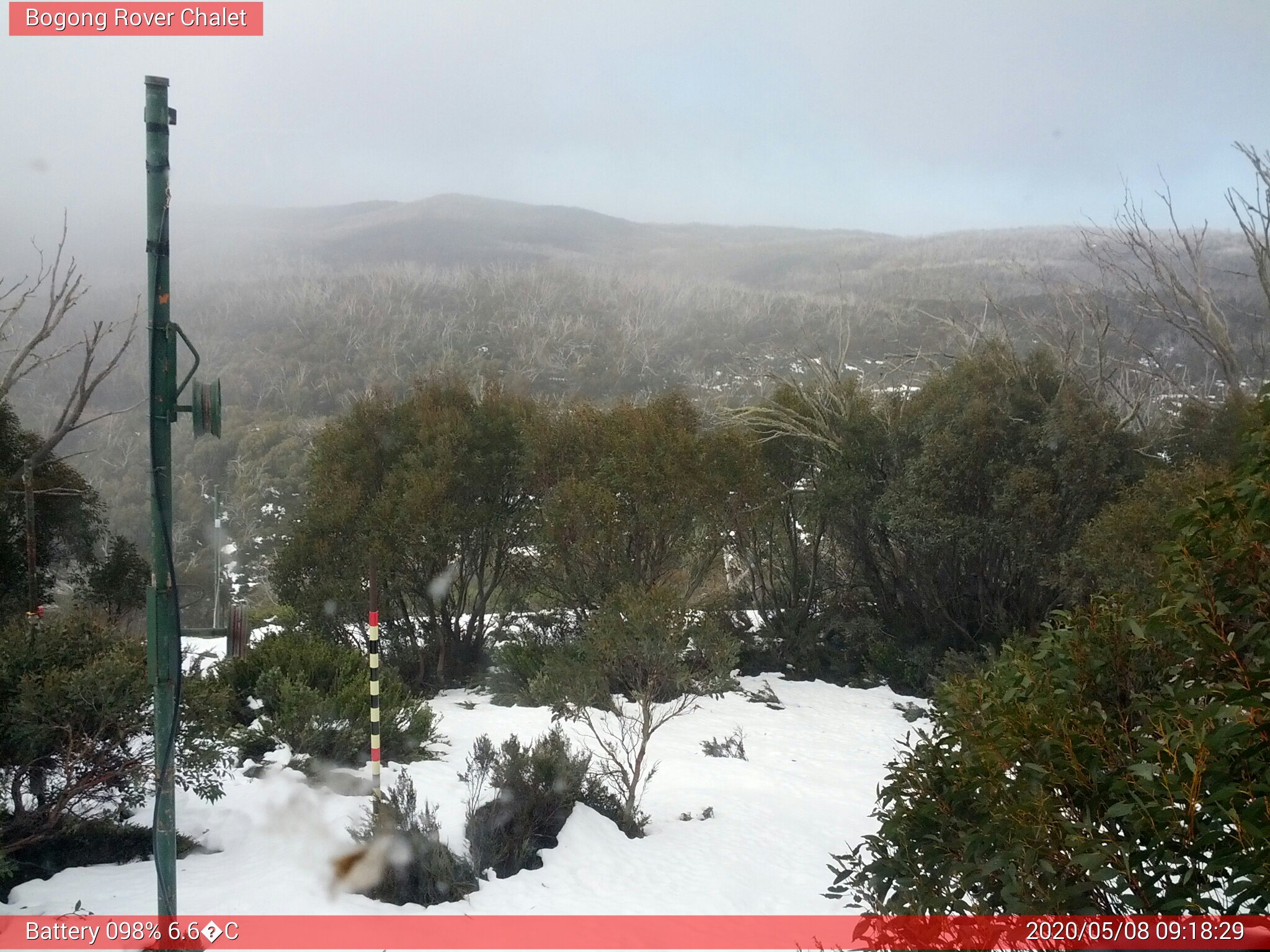 Bogong Web Cam 9:18am Friday 8th of May 2020