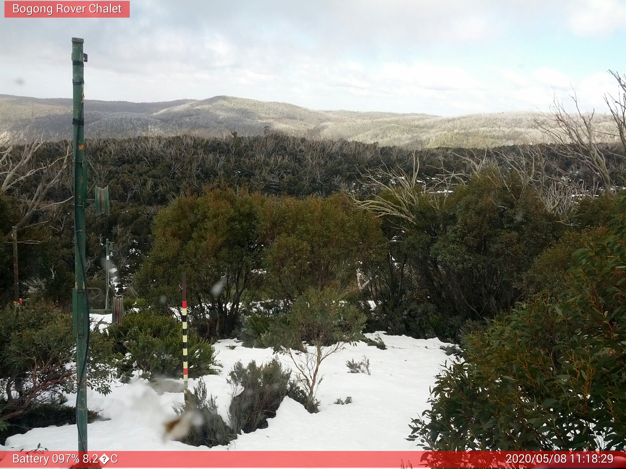 Bogong Web Cam 11:18am Friday 8th of May 2020