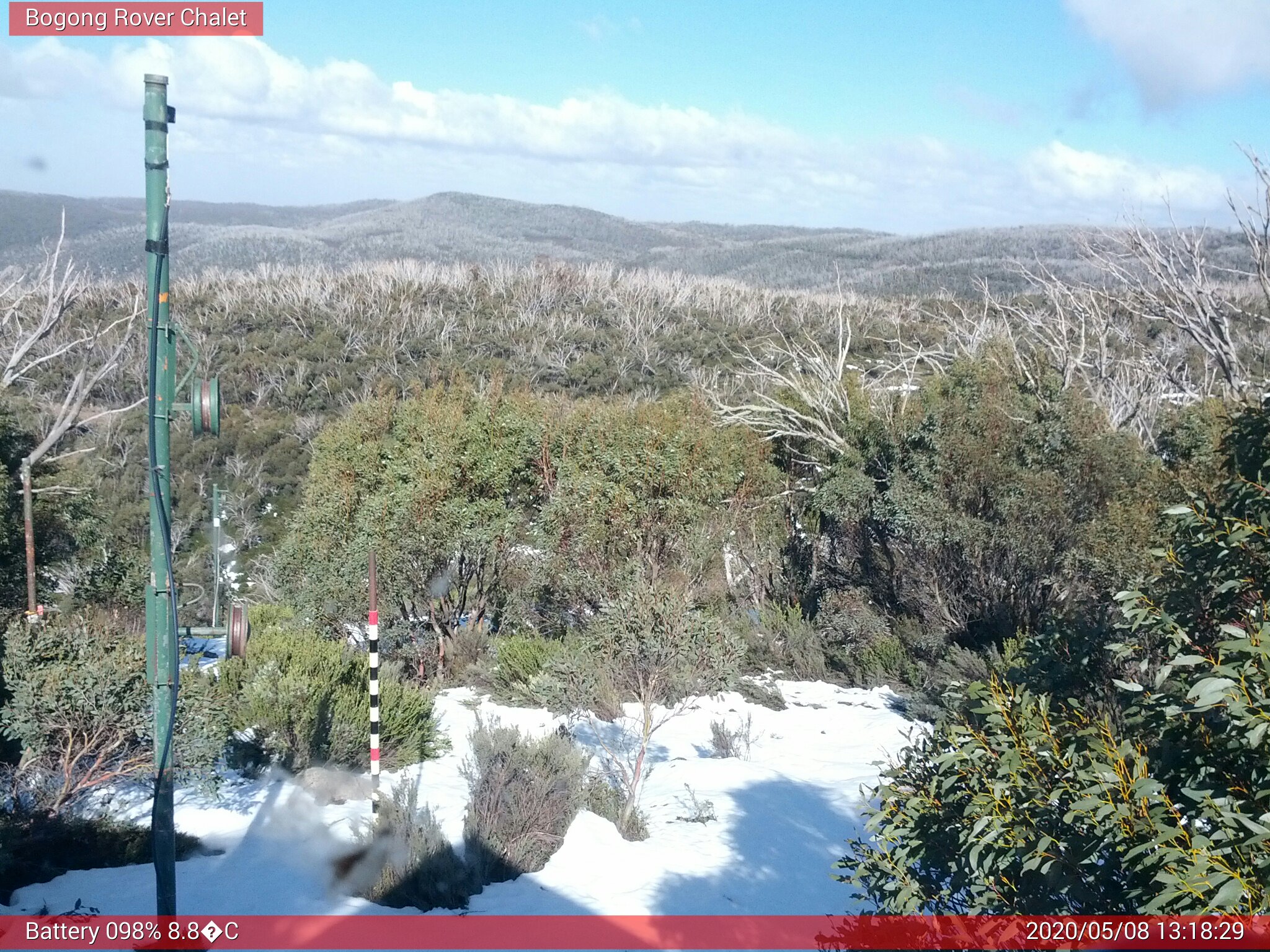 Bogong Web Cam 1:18pm Friday 8th of May 2020