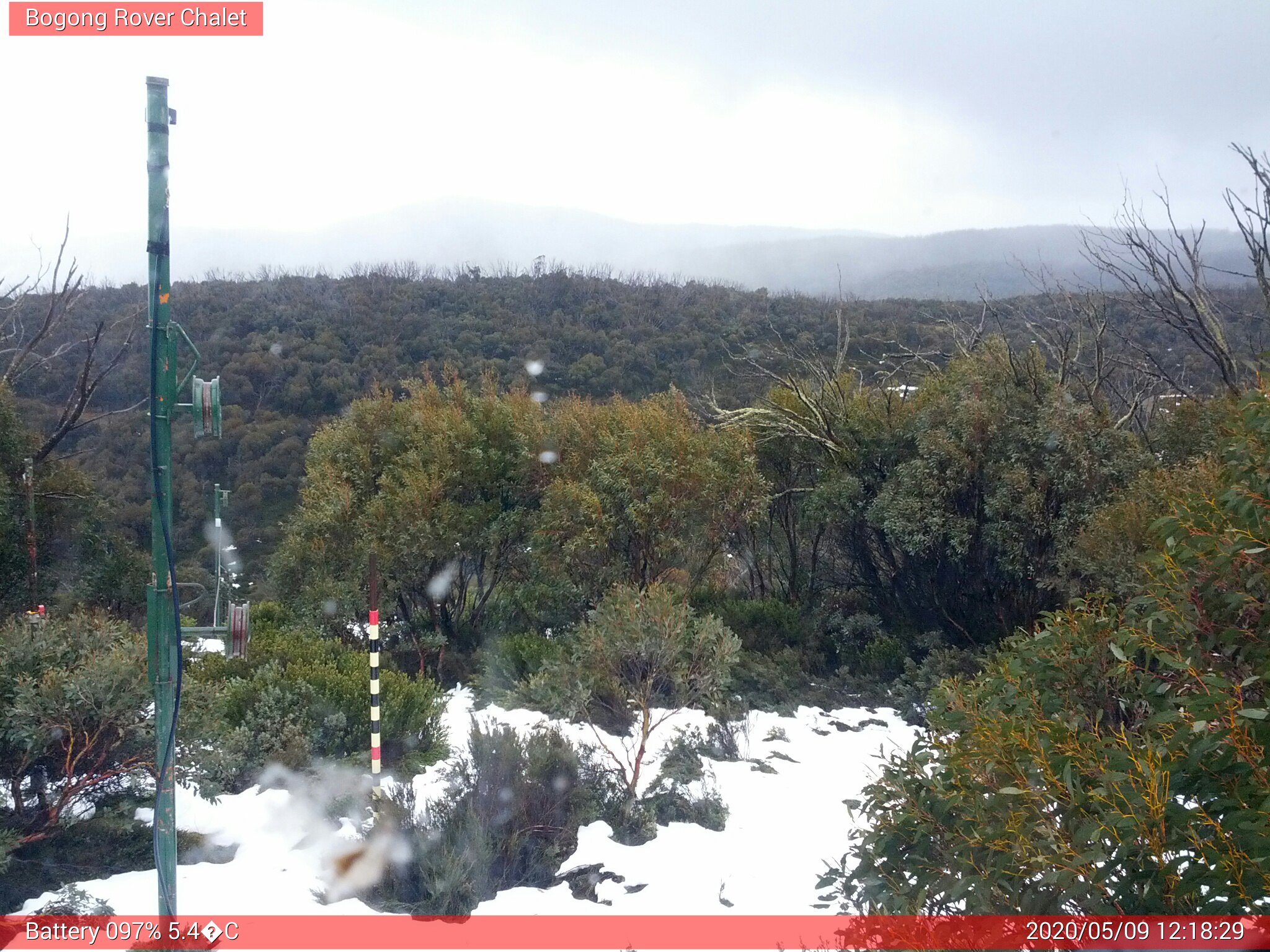 Bogong Web Cam 12:18pm Saturday 9th of May 2020