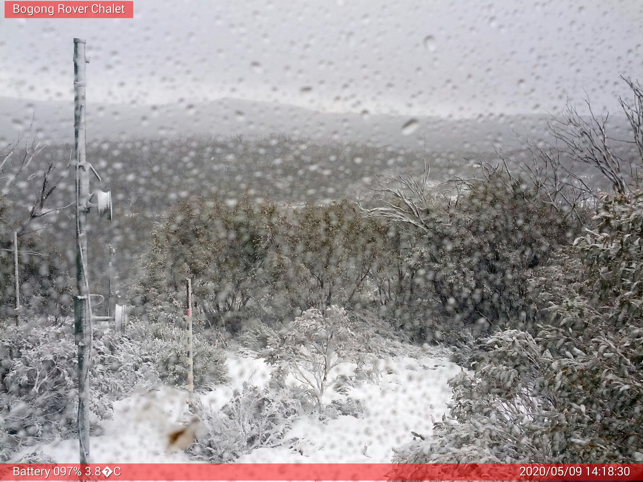 Bogong Web Cam 2:18pm Saturday 9th of May 2020