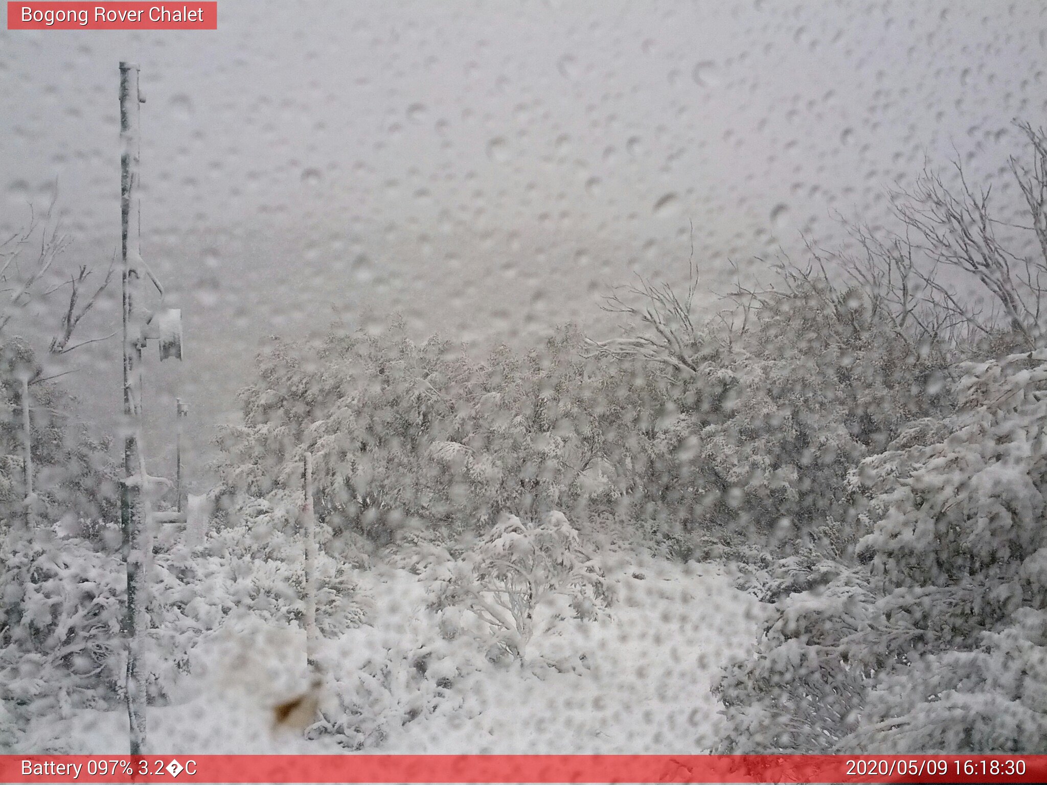 Bogong Web Cam 4:18pm Saturday 9th of May 2020