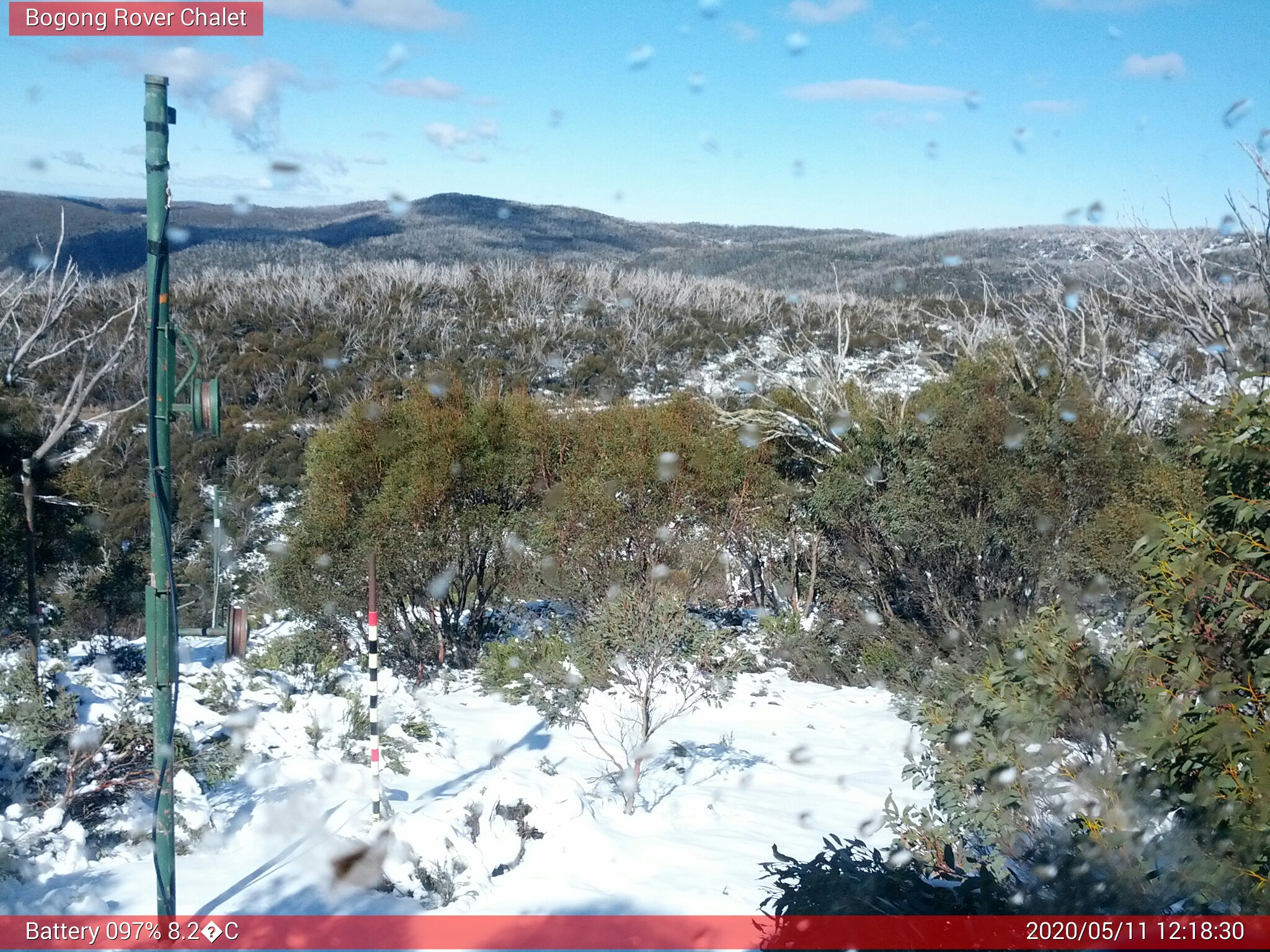 Bogong Web Cam 12:18pm Monday 11th of May 2020