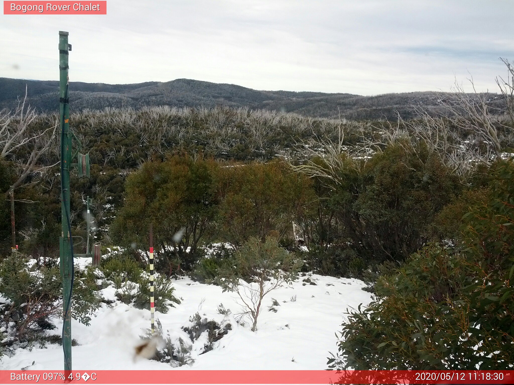 Bogong Web Cam 11:18am Tuesday 12th of May 2020