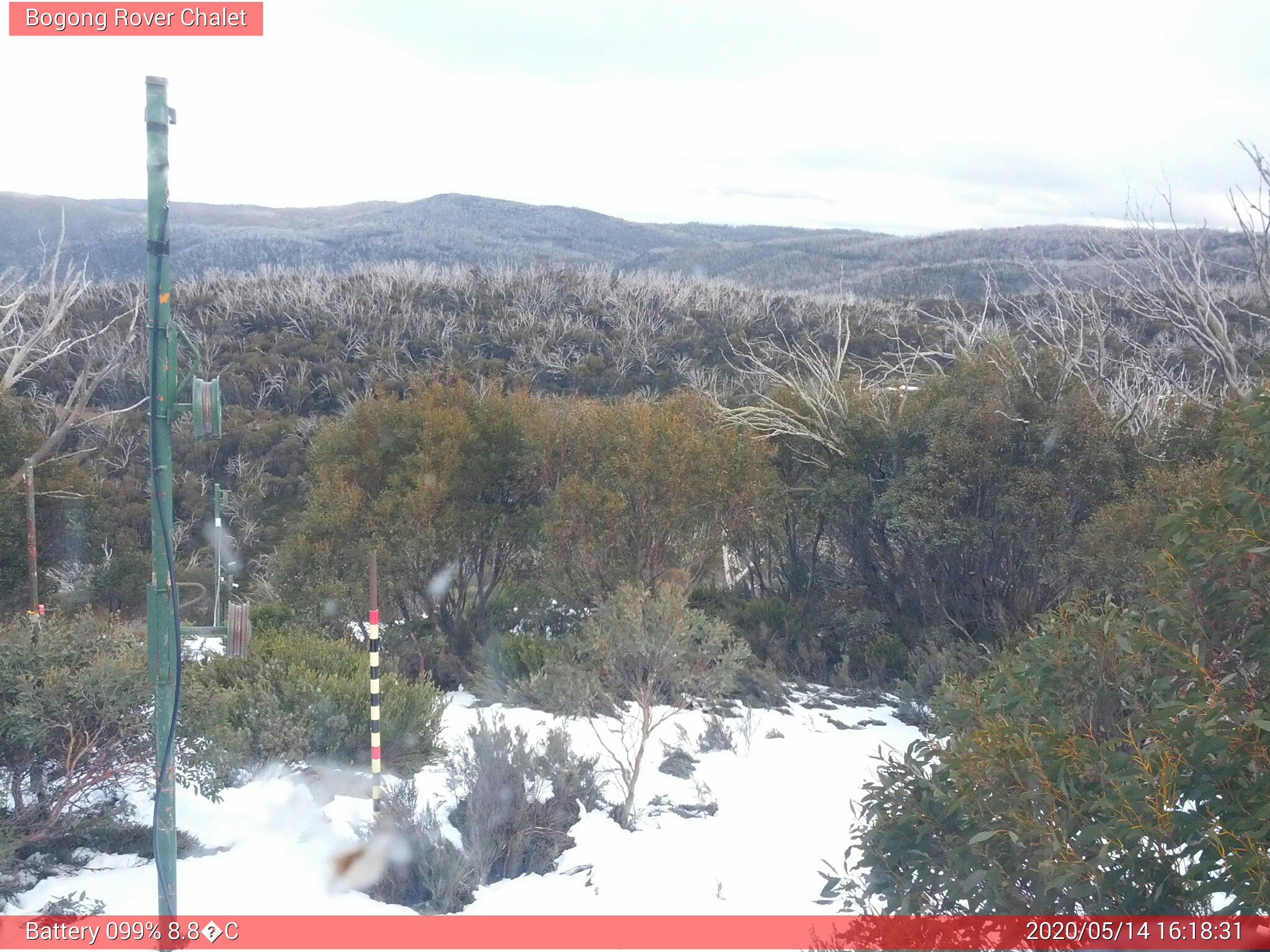 Bogong Web Cam 4:18pm Thursday 14th of May 2020