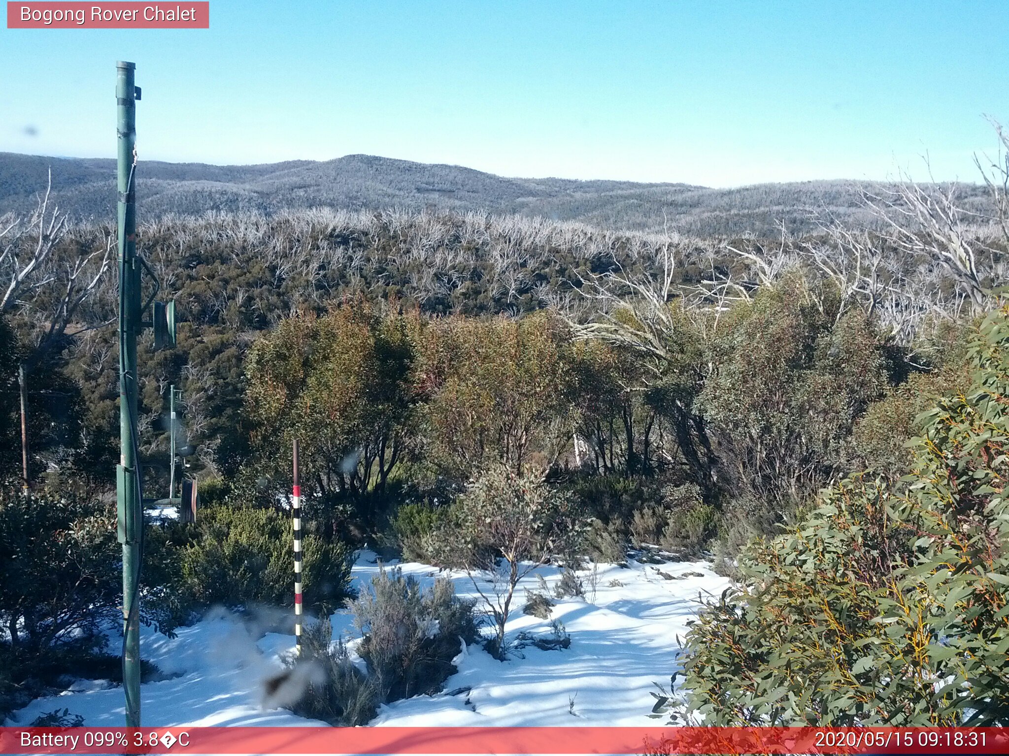 Bogong Web Cam 9:18am Friday 15th of May 2020