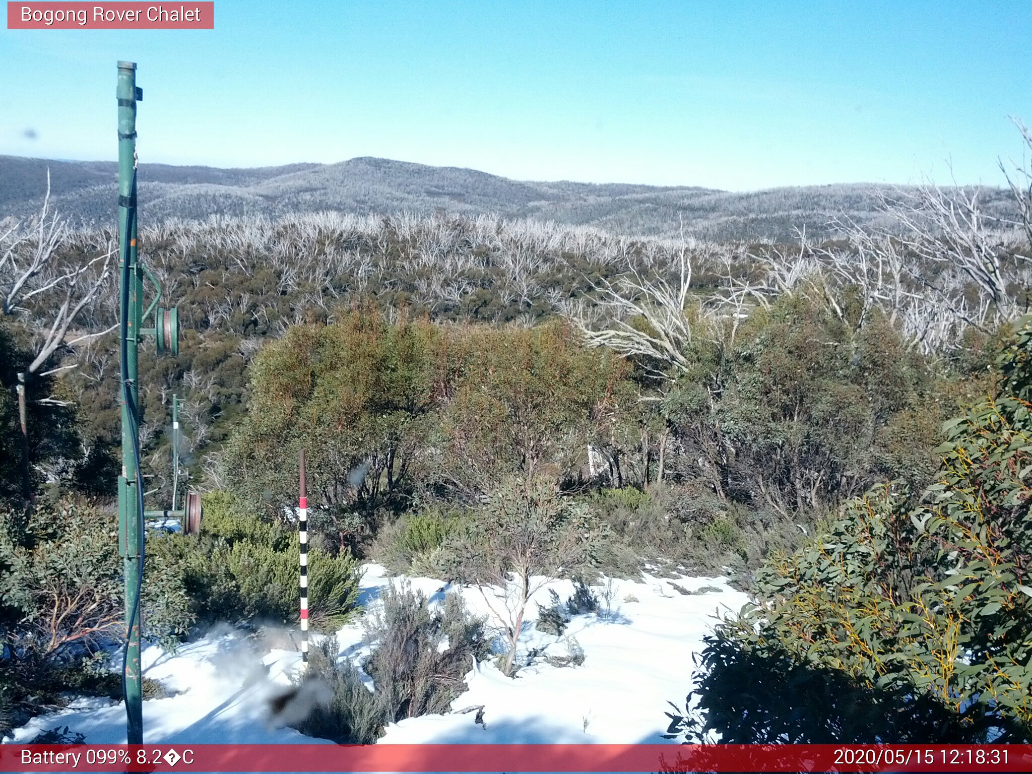 Bogong Web Cam 12:18pm Friday 15th of May 2020