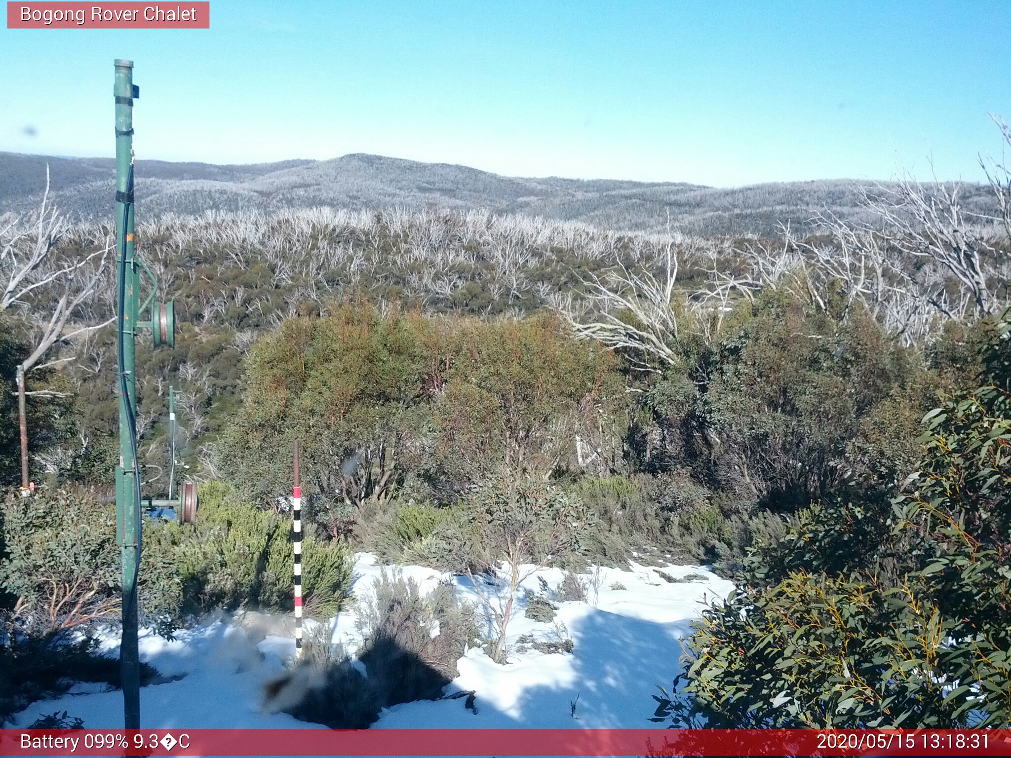 Bogong Web Cam 1:18pm Friday 15th of May 2020