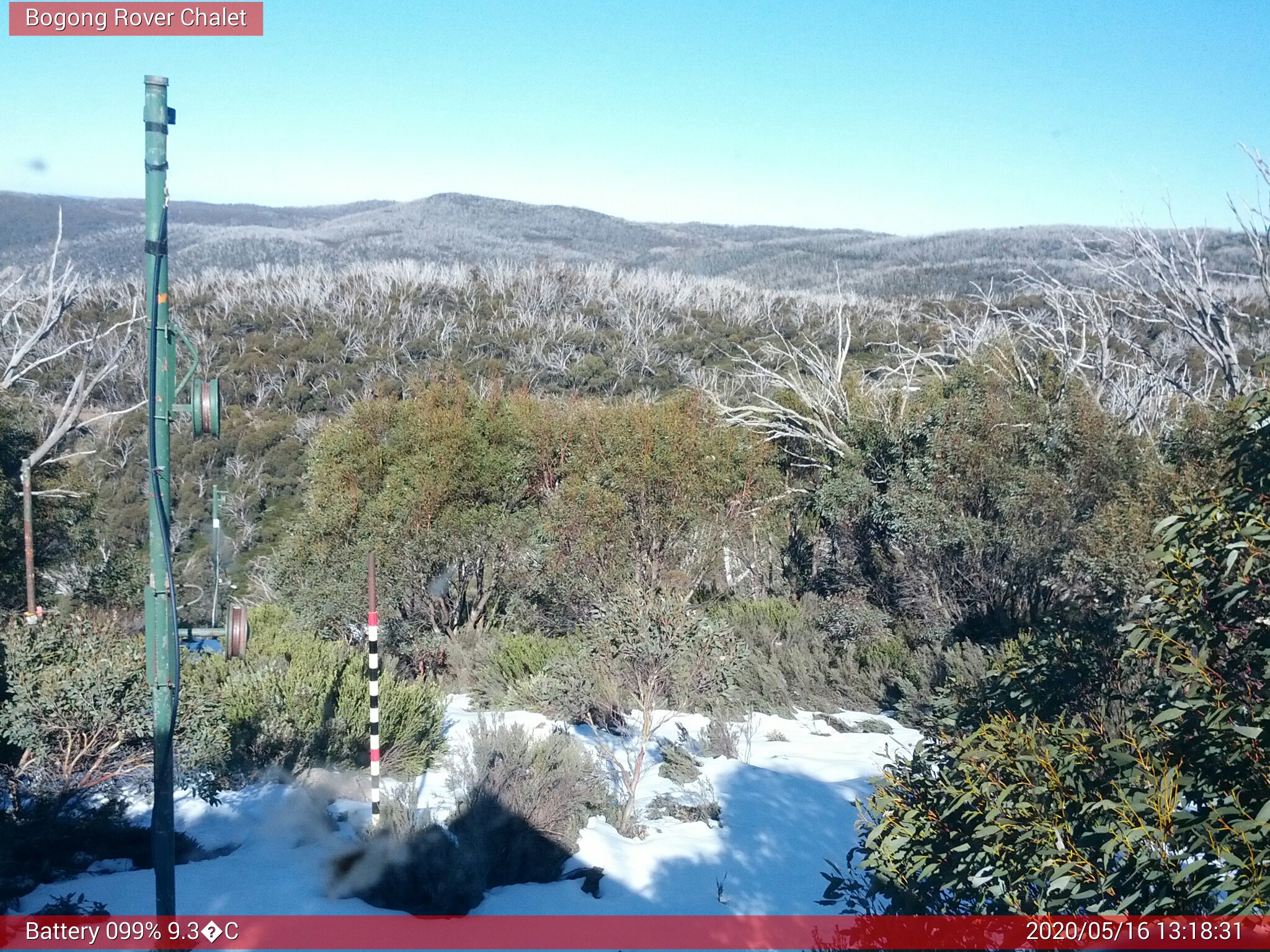 Bogong Web Cam 1:18pm Saturday 16th of May 2020