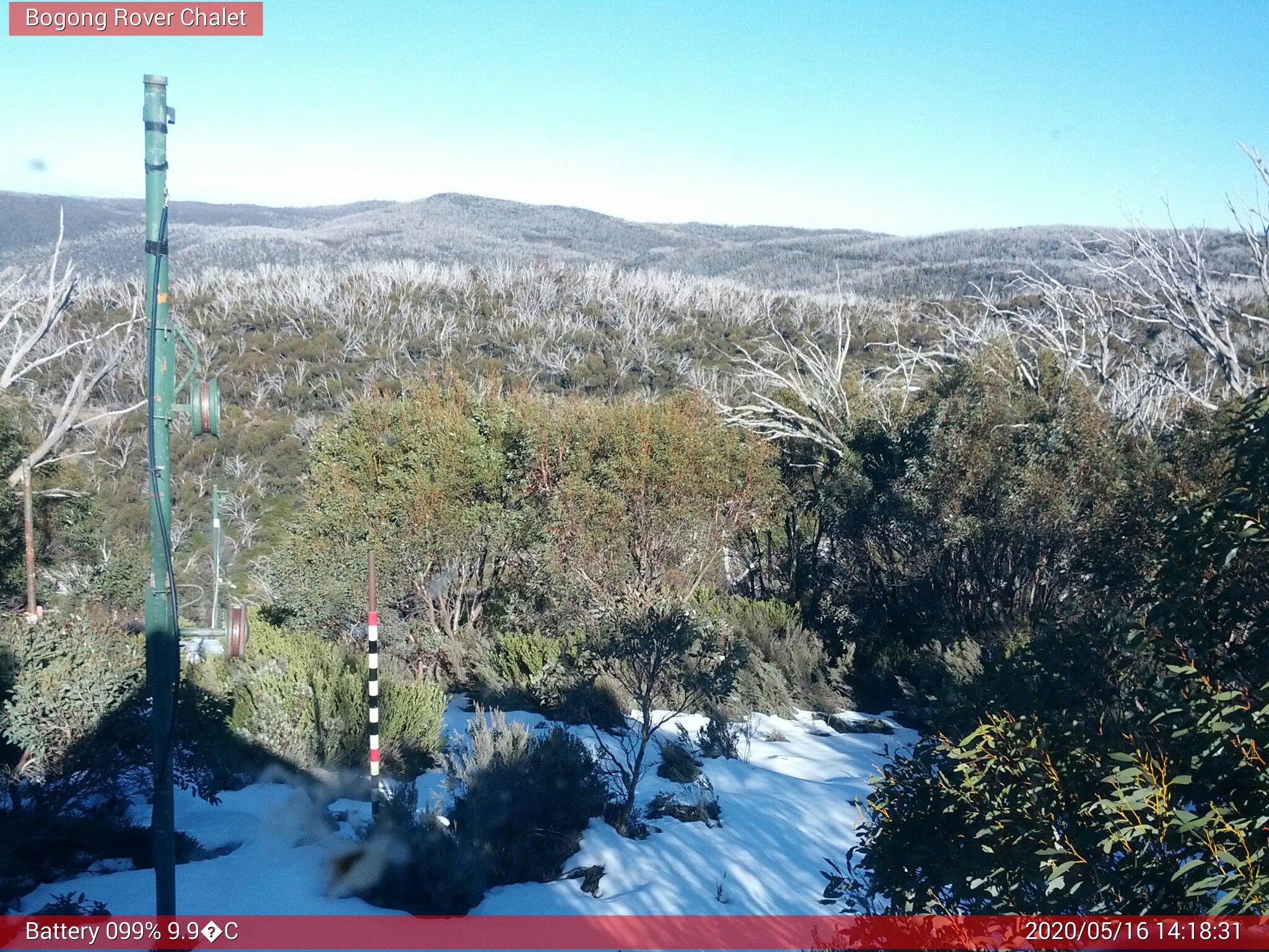 Bogong Web Cam 2:18pm Saturday 16th of May 2020