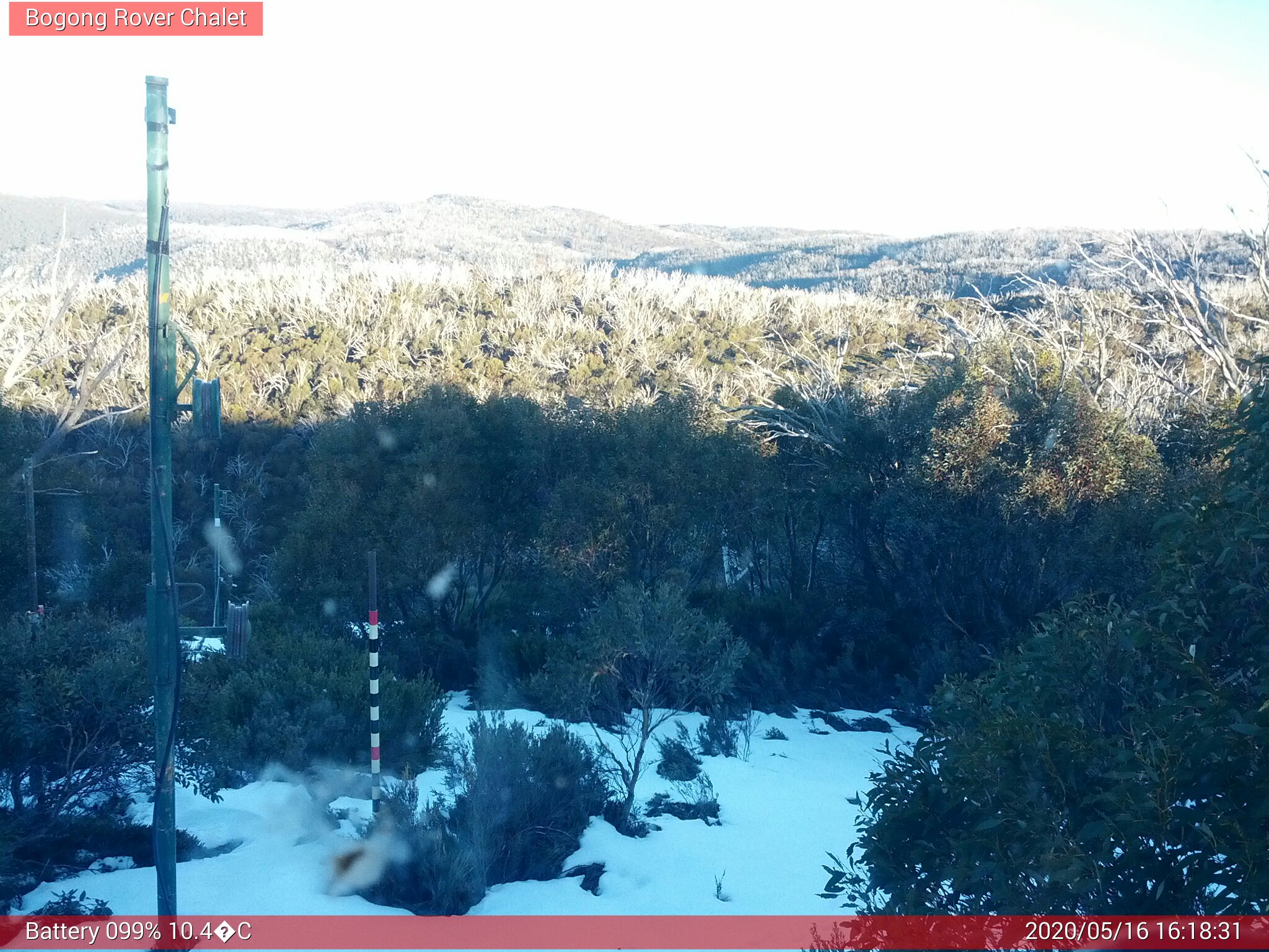 Bogong Web Cam 4:18pm Saturday 16th of May 2020