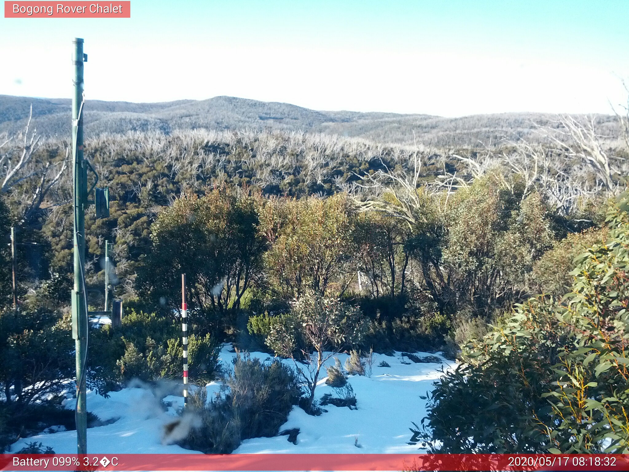 Bogong Web Cam 8:18am Sunday 17th of May 2020