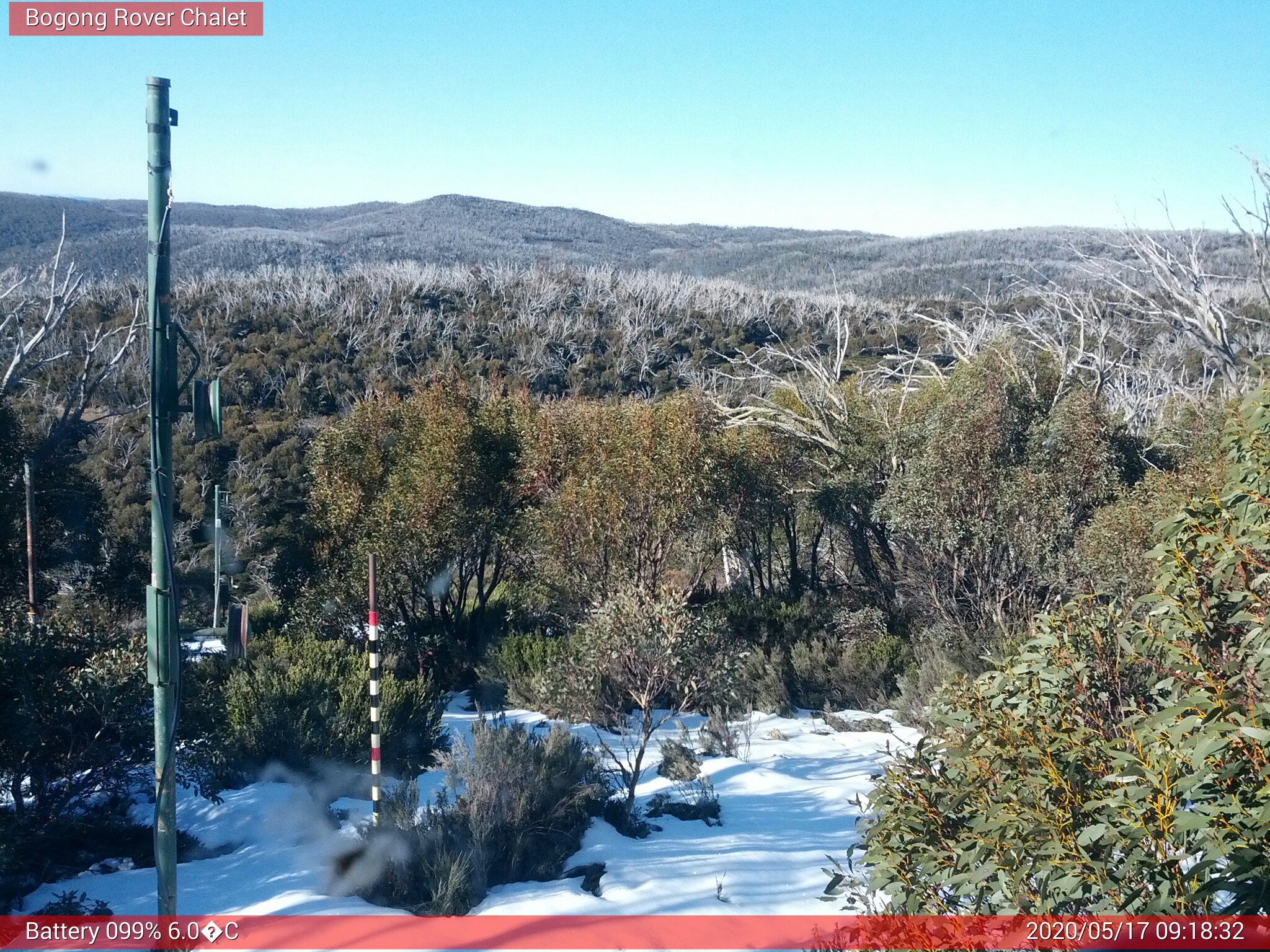 Bogong Web Cam 9:18am Sunday 17th of May 2020