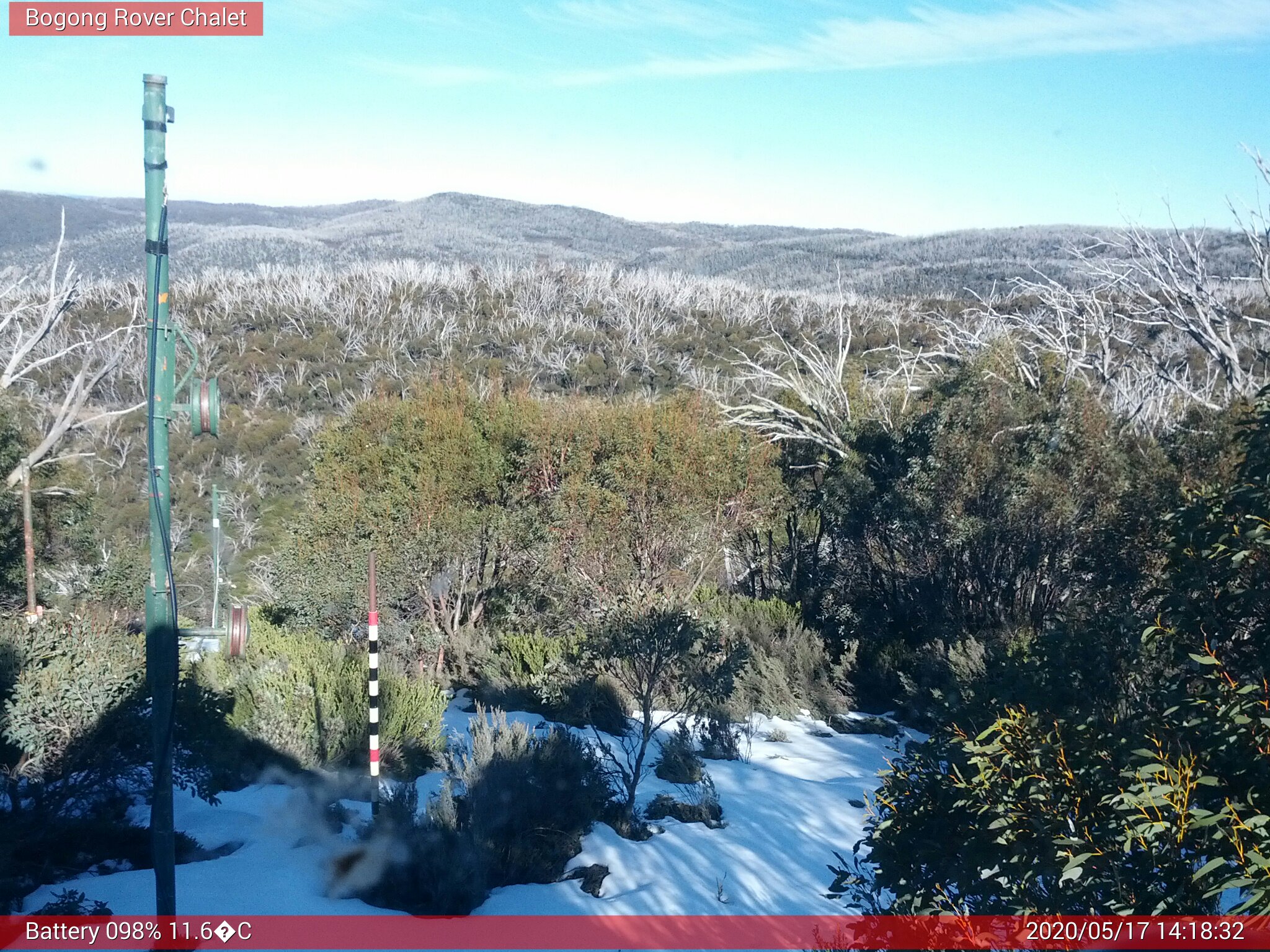 Bogong Web Cam 2:18pm Sunday 17th of May 2020