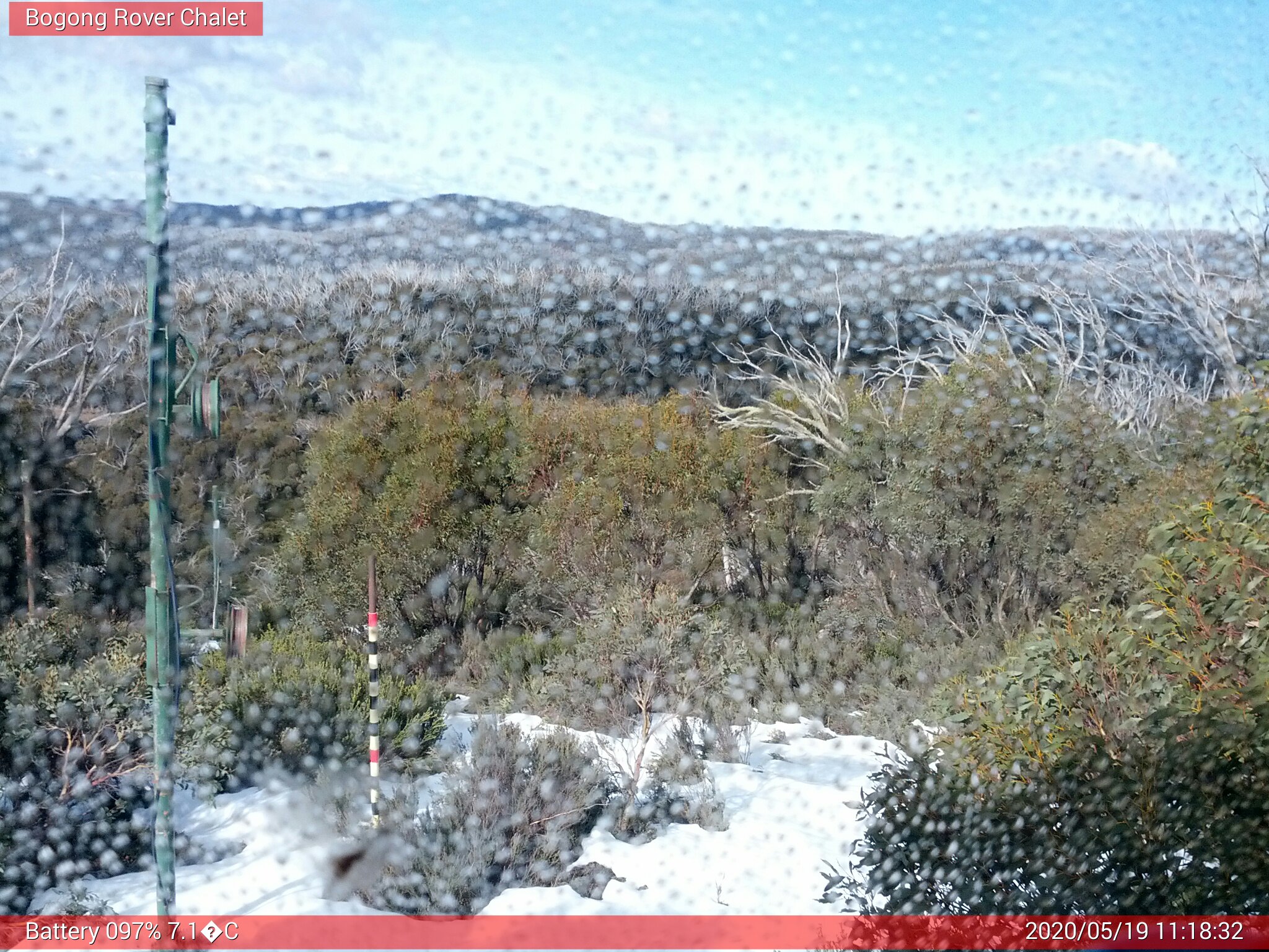 Bogong Web Cam 11:18am Tuesday 19th of May 2020