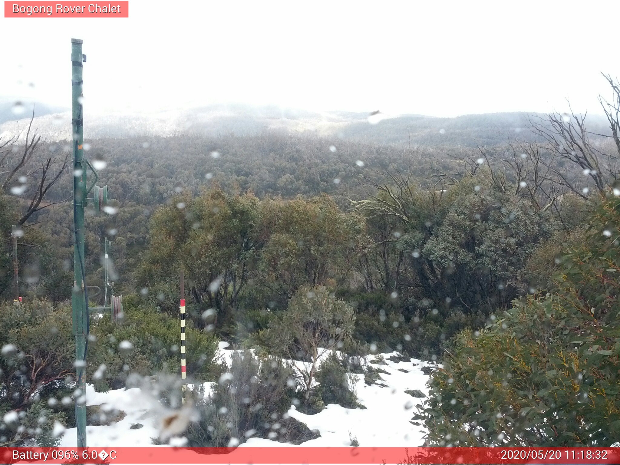 Bogong Web Cam 11:18am Wednesday 20th of May 2020