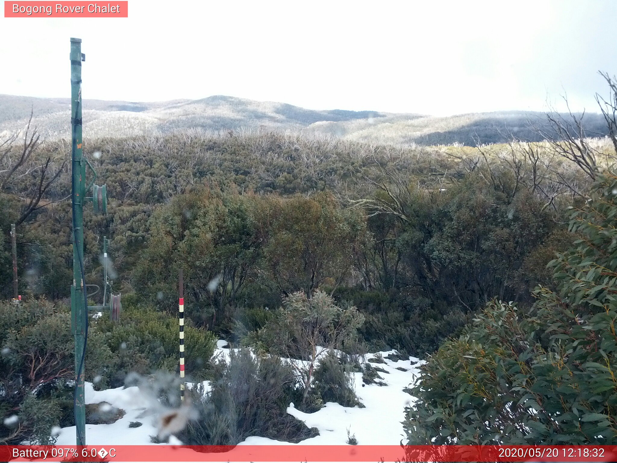 Bogong Web Cam 12:18pm Wednesday 20th of May 2020