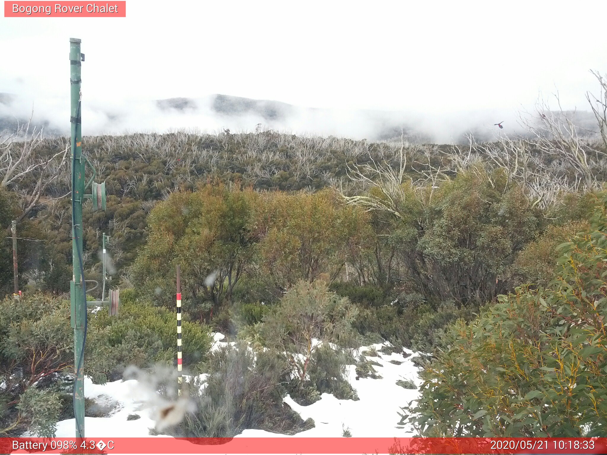 Bogong Web Cam 10:18am Thursday 21st of May 2020