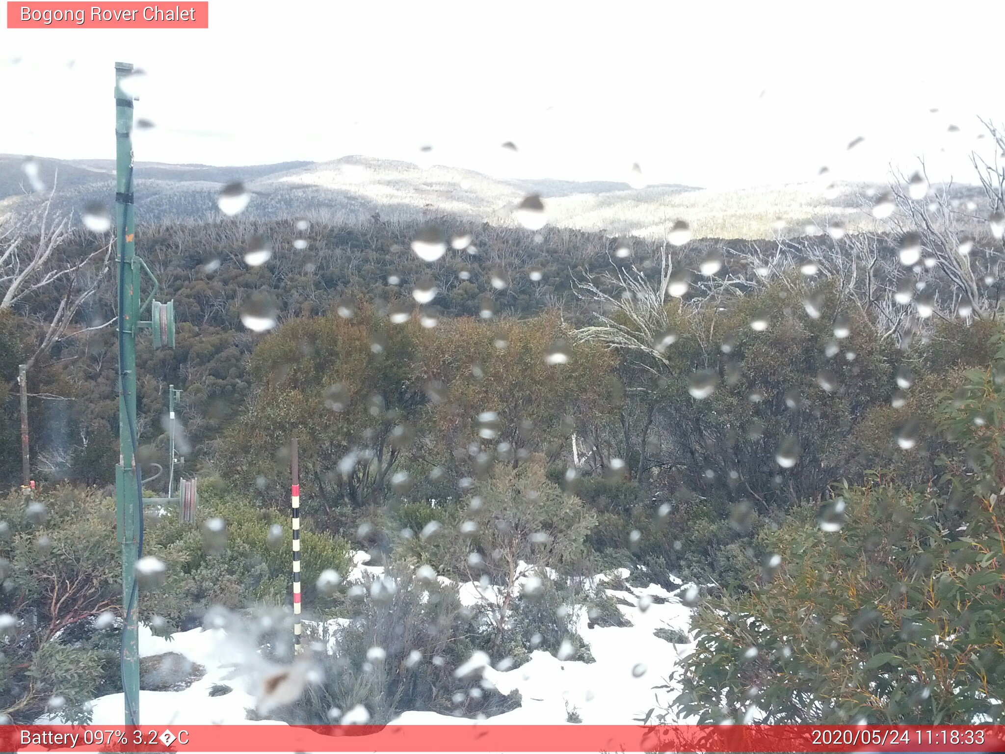 Bogong Web Cam 11:18am Sunday 24th of May 2020