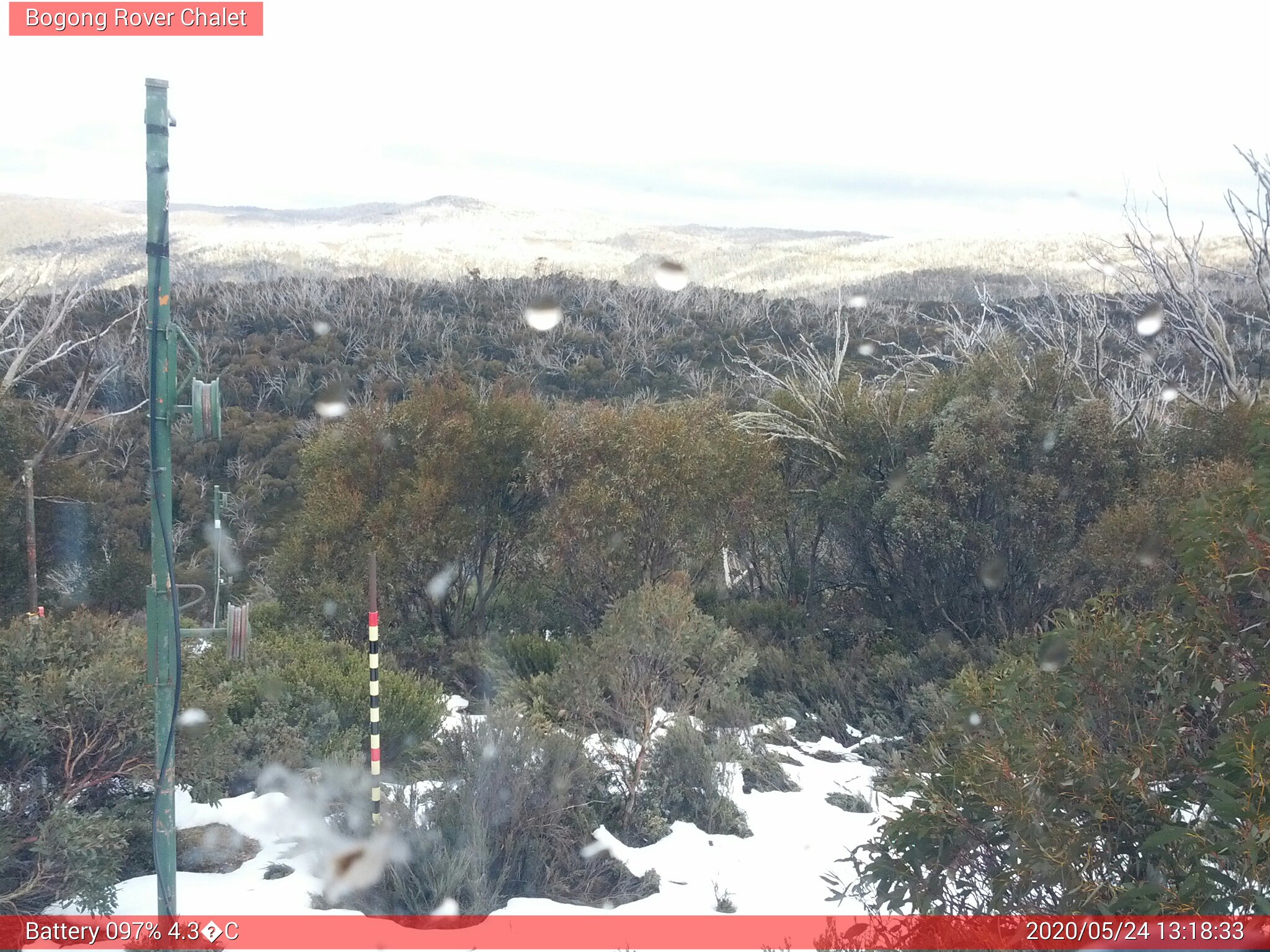 Bogong Web Cam 1:18pm Sunday 24th of May 2020