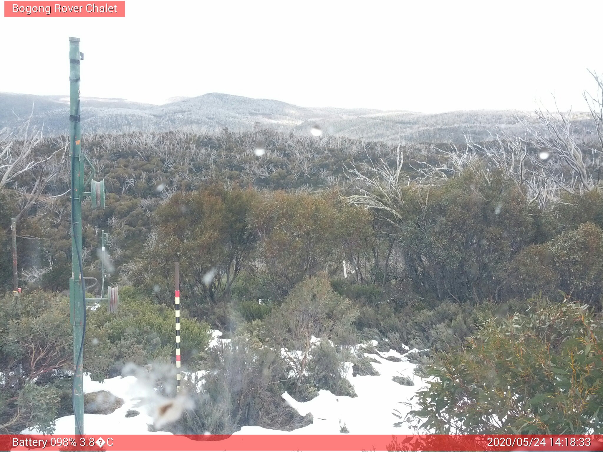 Bogong Web Cam 2:18pm Sunday 24th of May 2020