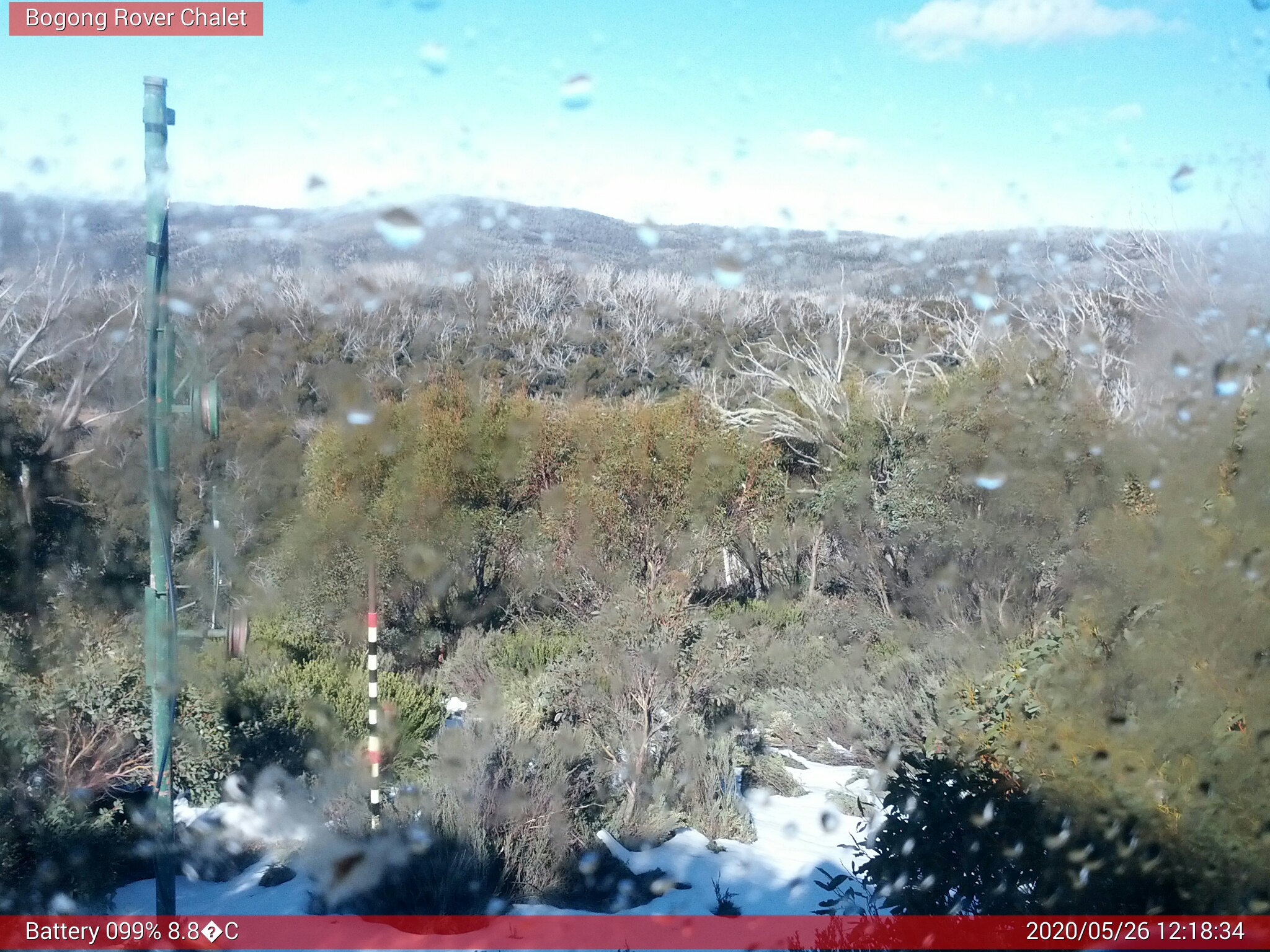 Bogong Web Cam 12:18pm Tuesday 26th of May 2020