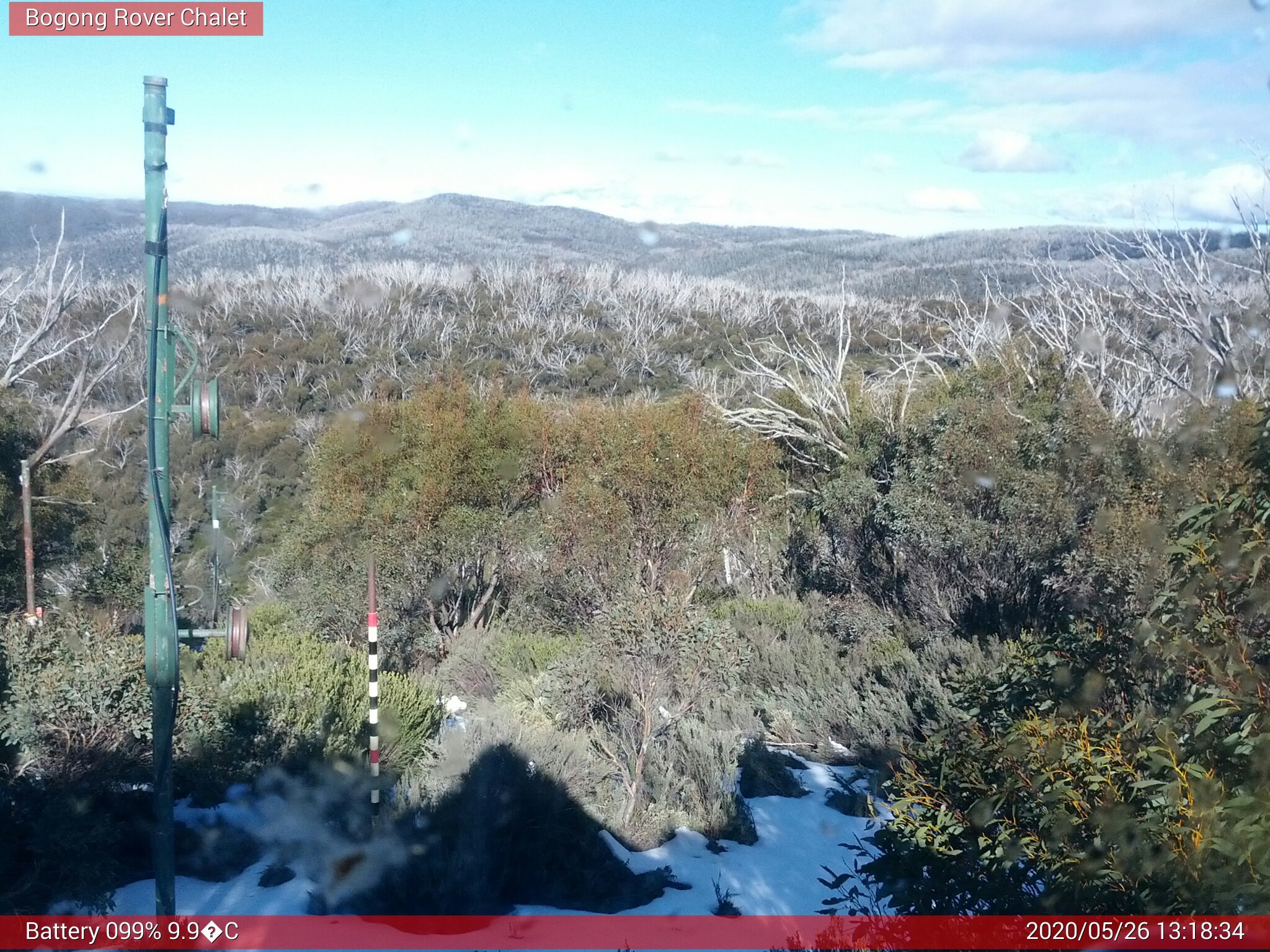 Bogong Web Cam 1:18pm Tuesday 26th of May 2020