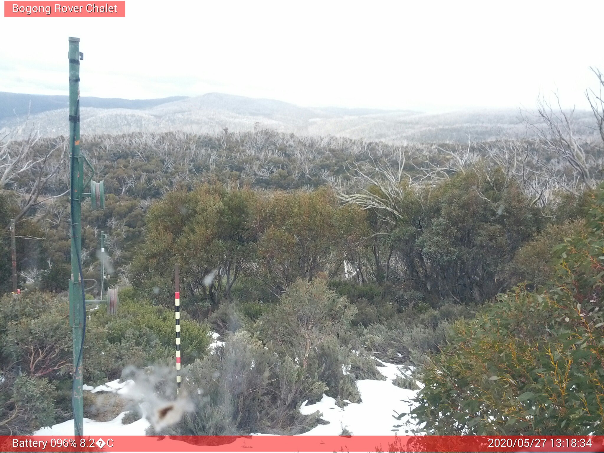 Bogong Web Cam 1:18pm Wednesday 27th of May 2020