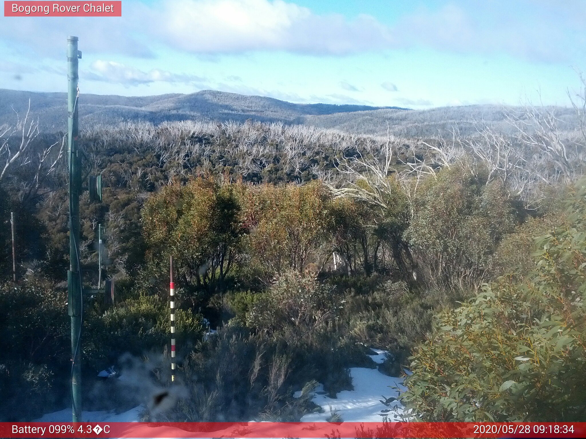 Bogong Web Cam 9:18am Thursday 28th of May 2020