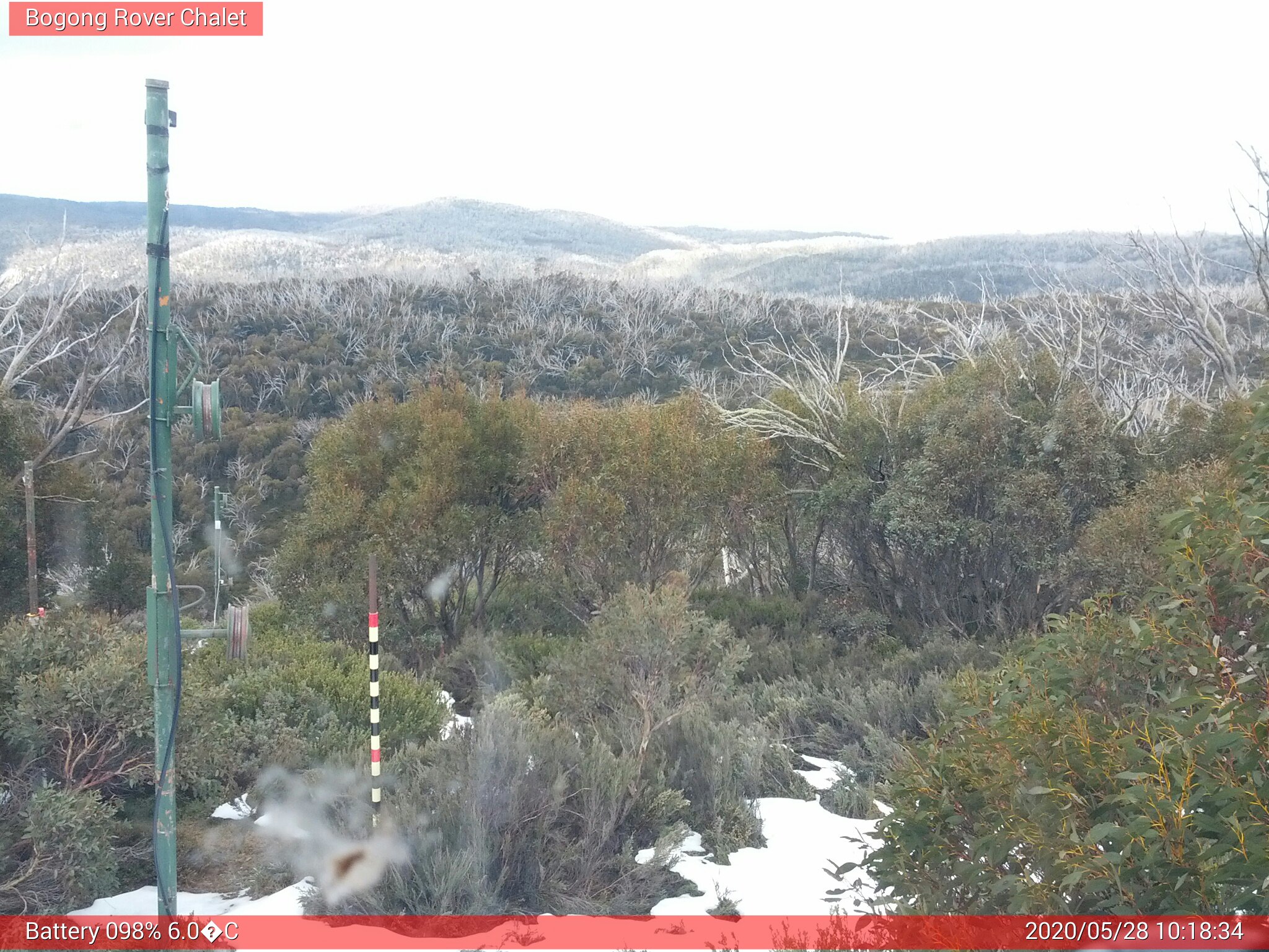 Bogong Web Cam 10:18am Thursday 28th of May 2020