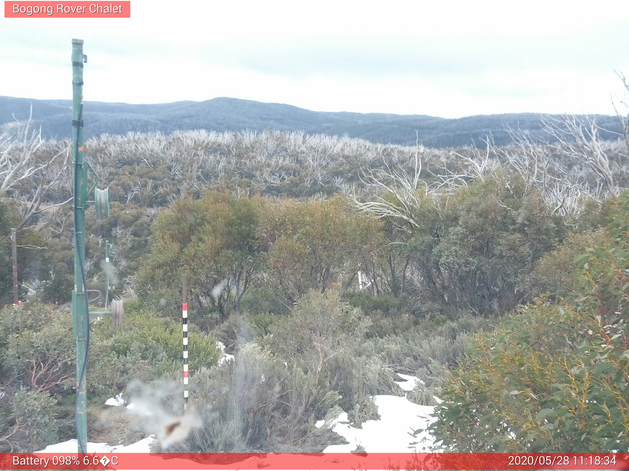 Bogong Web Cam 11:18am Thursday 28th of May 2020